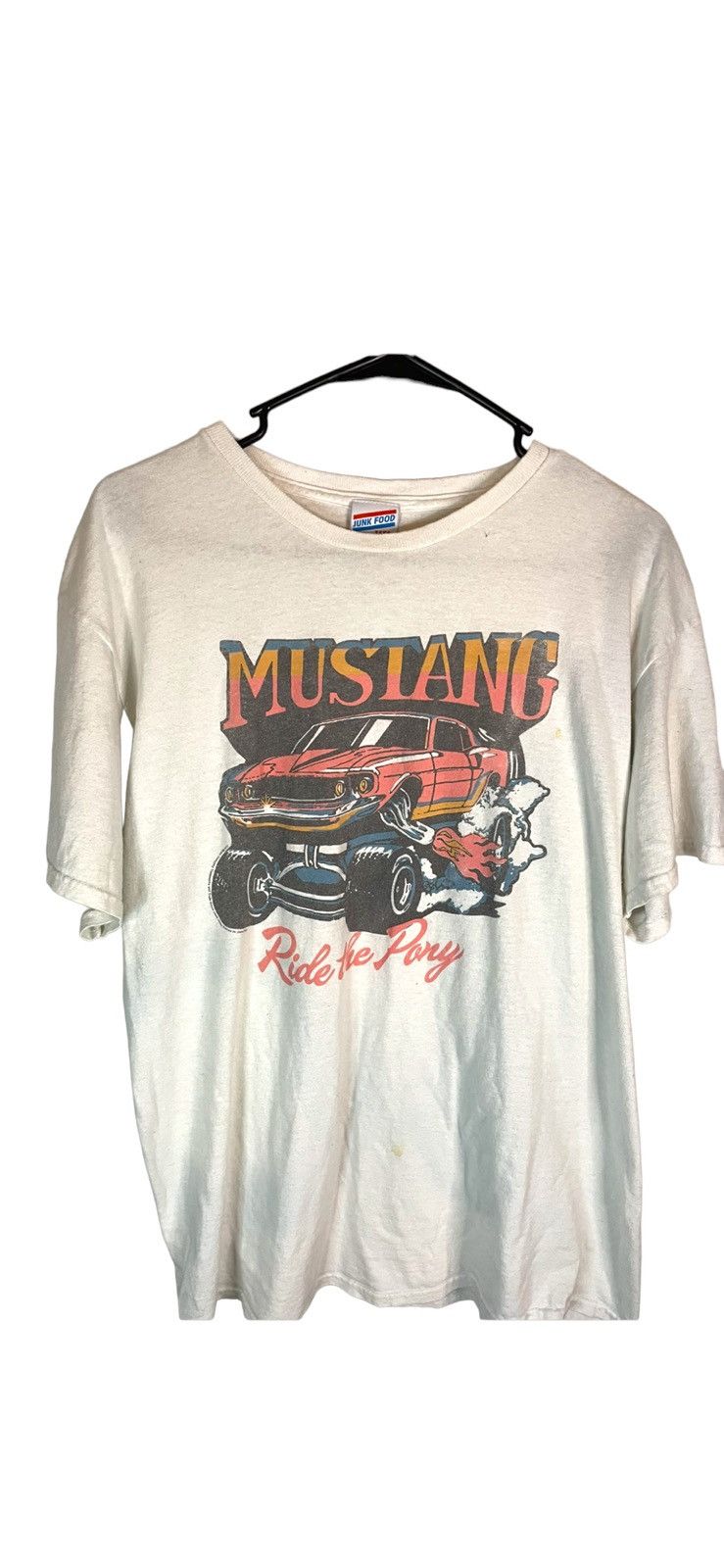 Mustang × Vintage Junk Food Tee Tag Vintage Ford Mustang ride the pony Tee Size US M / EU 48-50 / 2 - 1 Thumbnail