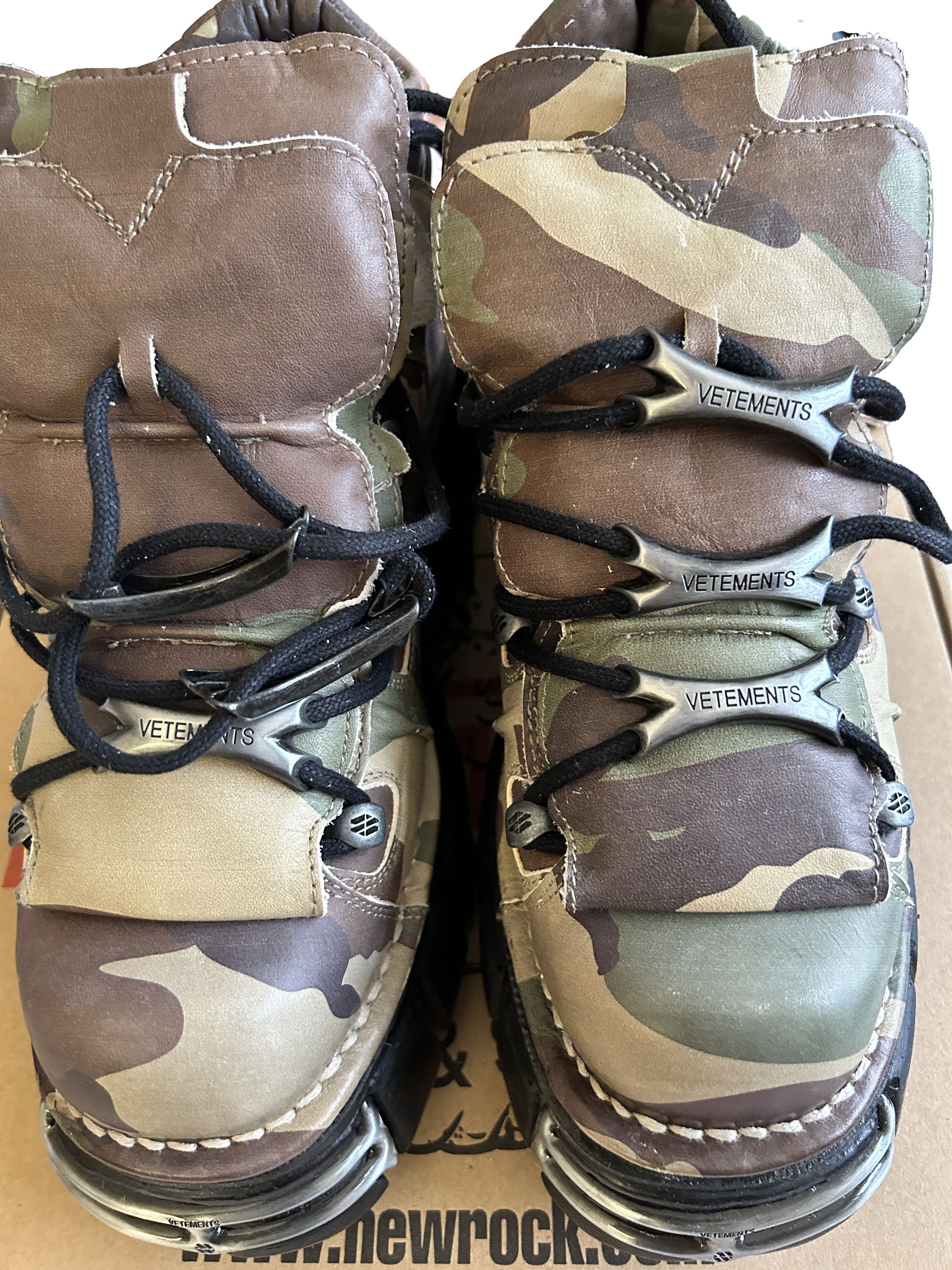New Rock × Vetements VETEMENTS Khaki New Rock Edition Platform Sneakers Size US 10 / EU 43 - 5 Thumbnail