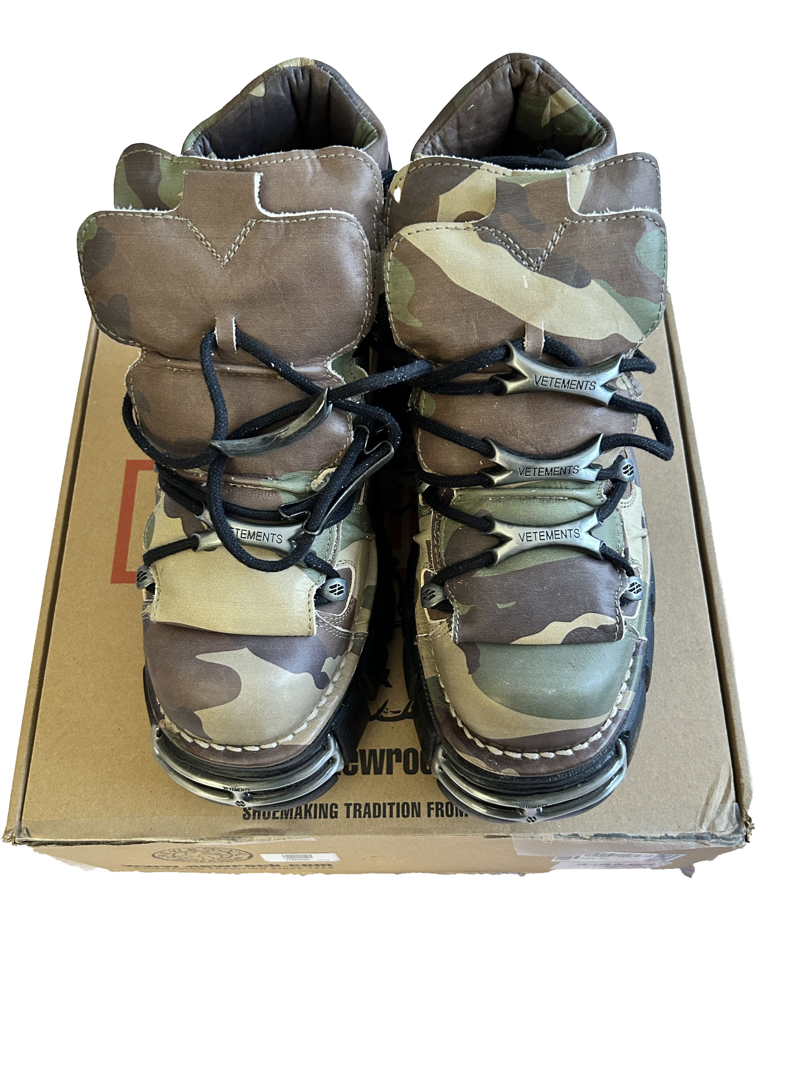 New Rock × Vetements VETEMENTS Khaki New Rock Edition Platform Sneakers Size US 10 / EU 43 - 4 Thumbnail