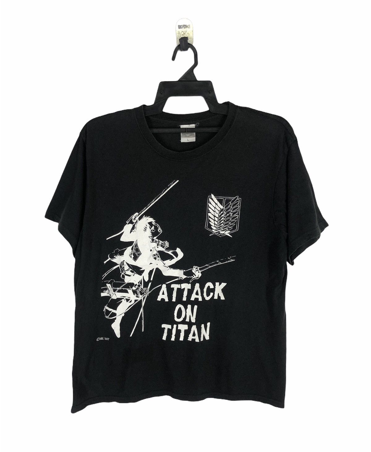 Anime × Japanese Brand × One Piece Attack On Titan Anime Cartoon Japan T Shirt Size US L / EU 52-54 / 3 - 1 Thumbnail