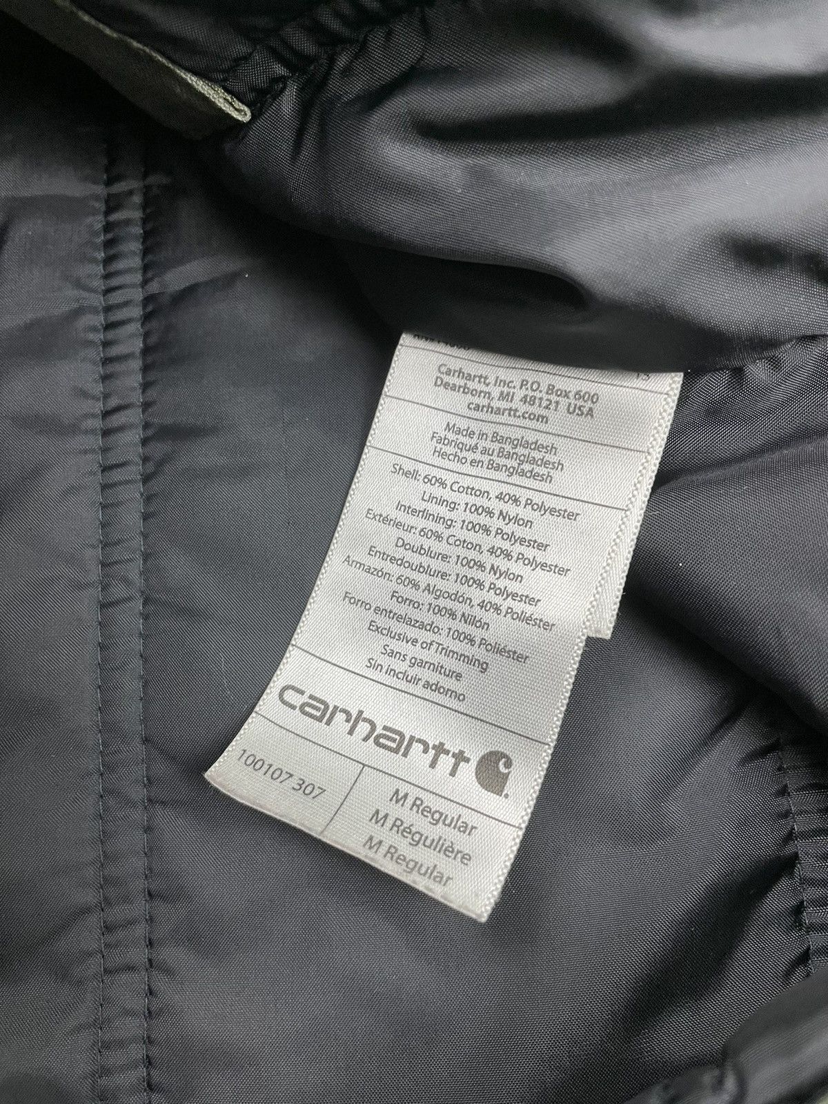 Carhartt Carhartt Work Jacket Quick Duck Olive Green Thrashed Coat L Size US L / EU 52-54 / 3 - 9 Thumbnail