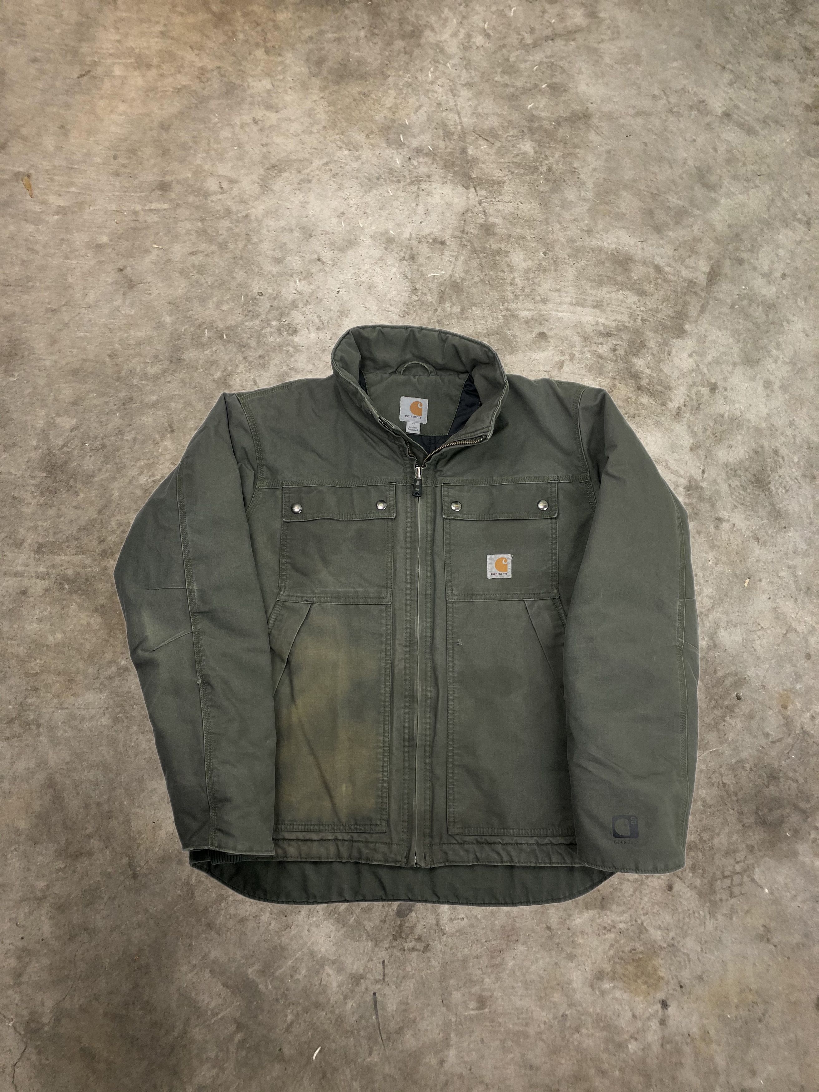 Carhartt Carhartt Work Jacket Quick Duck Olive Green Thrashed Coat L Size US L / EU 52-54 / 3 - 2 Thumbnail