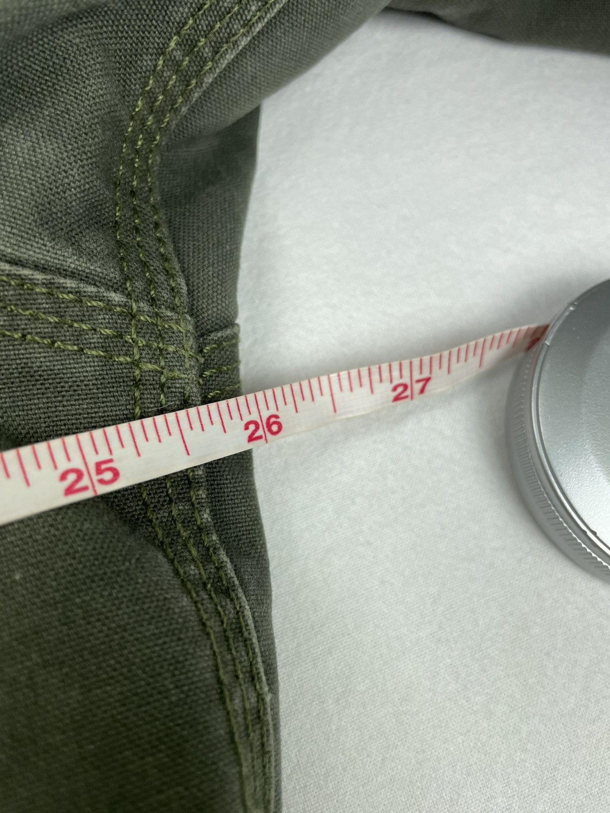Carhartt Carhartt Work Jacket Quick Duck Olive Green Thrashed Coat L Size US L / EU 52-54 / 3 - 10 Thumbnail