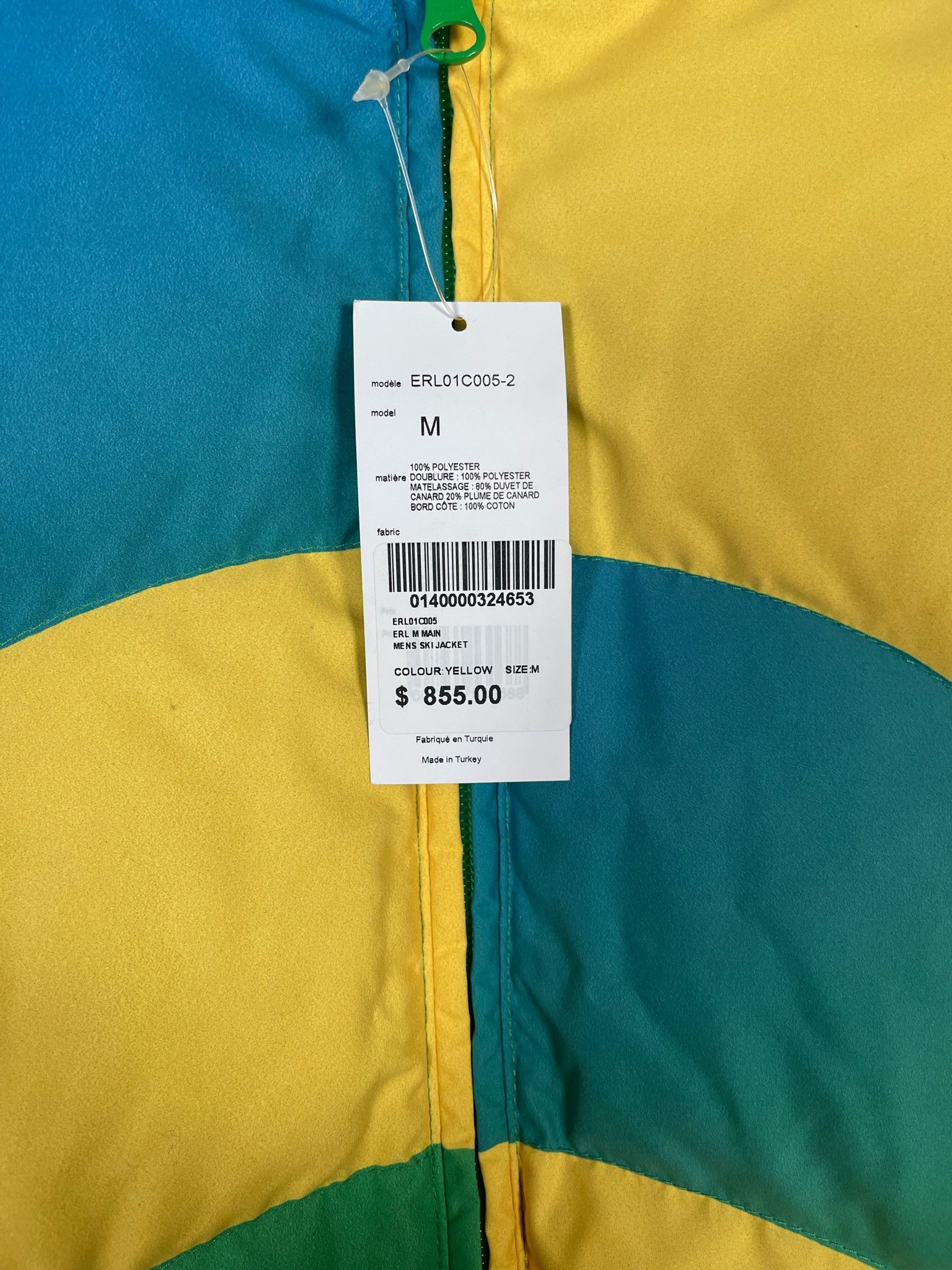ERL 🚭EXTREMELY RARE ERL GRAIL🚭Fall/Winter 2020 Yellow Puffer Size US M / EU 48-50 / 2 - 4 Thumbnail