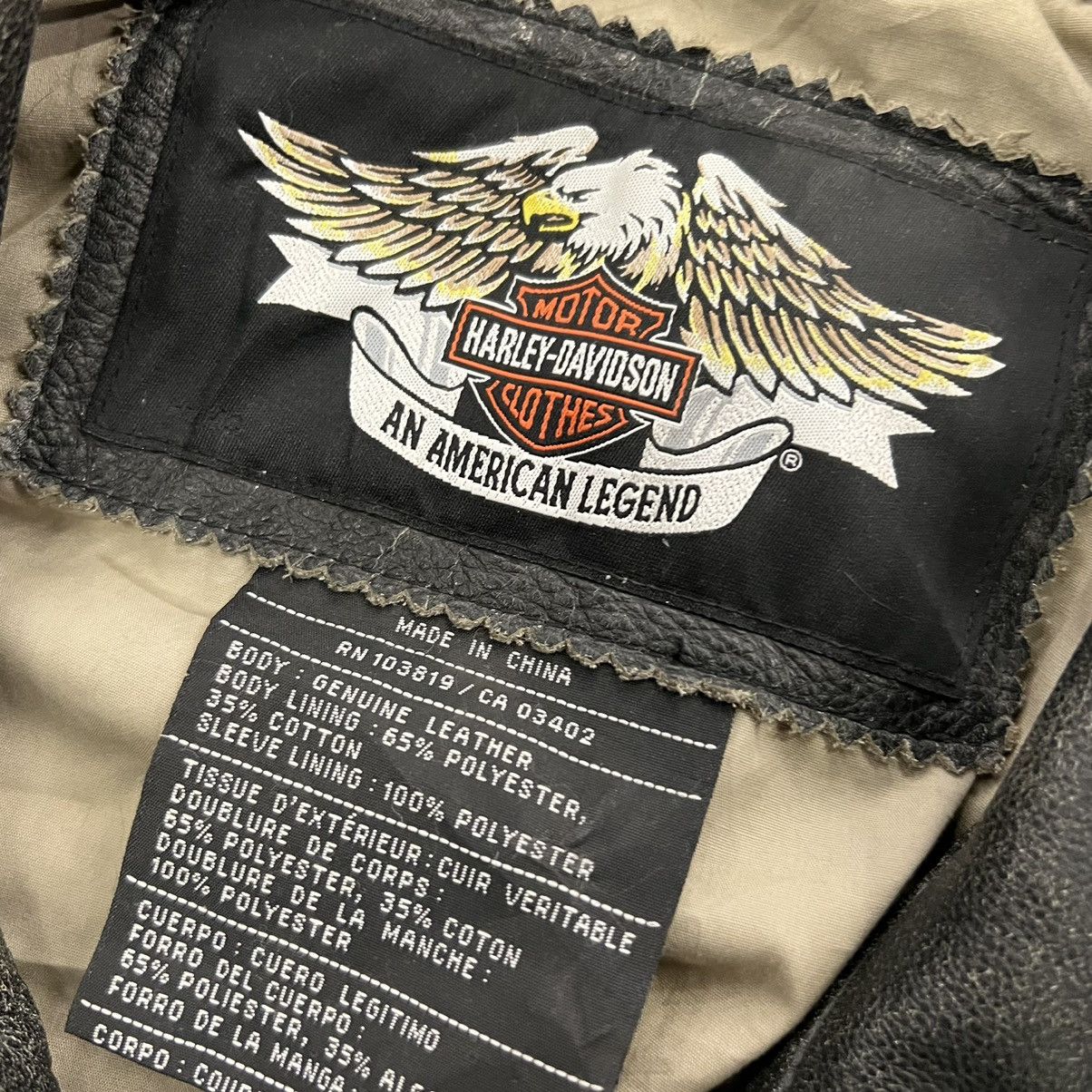 Genuine Leather × Harley Davidson Vintage Harley Davidson leather jacket Size US XL / EU 56 / 4 - 7 Thumbnail