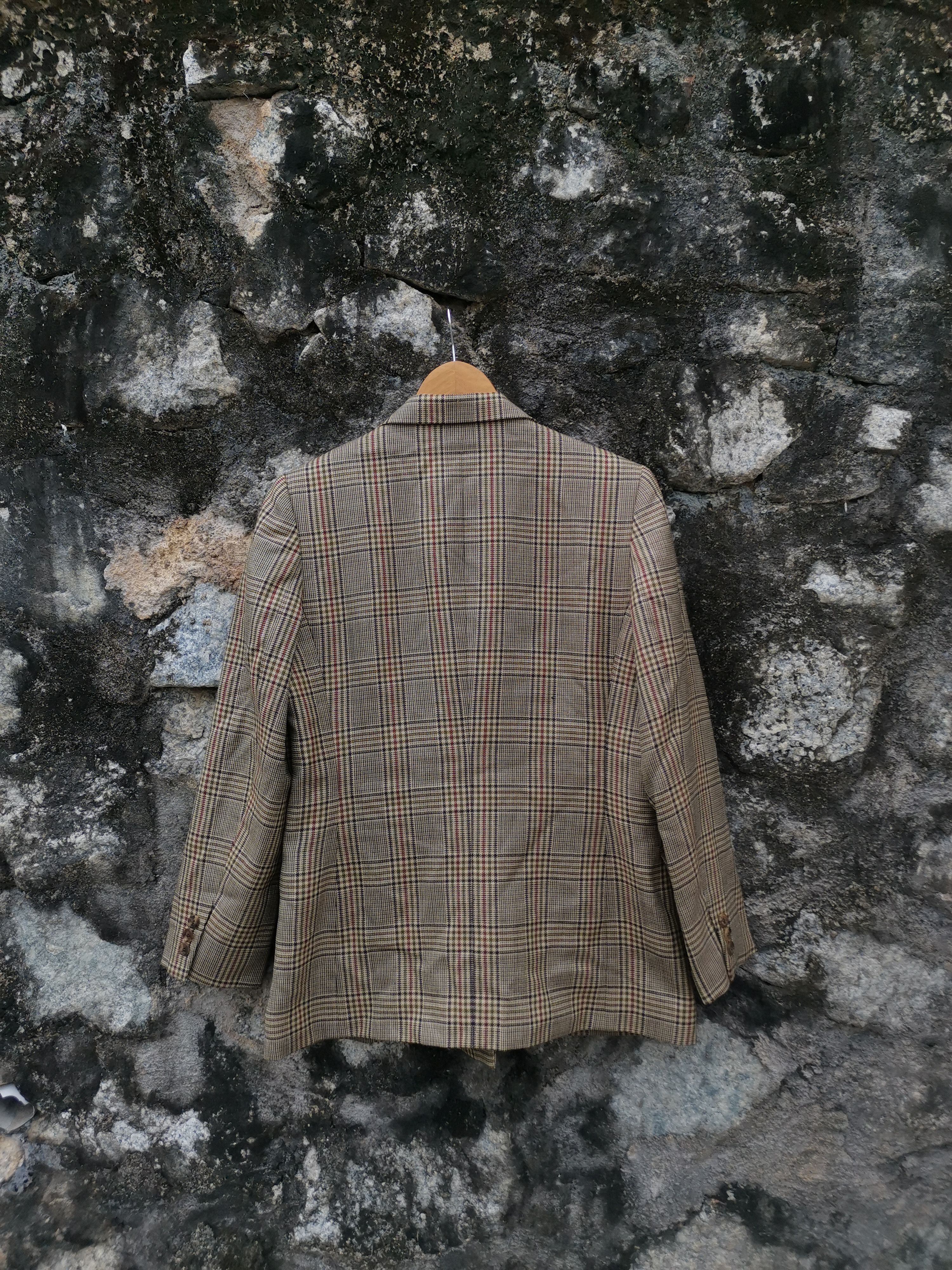 Burberry Vintage Burberrys Nova Check Single Breasted Blazer Coat Size US M / EU 48-50 / 2 - 2 Thumbnail