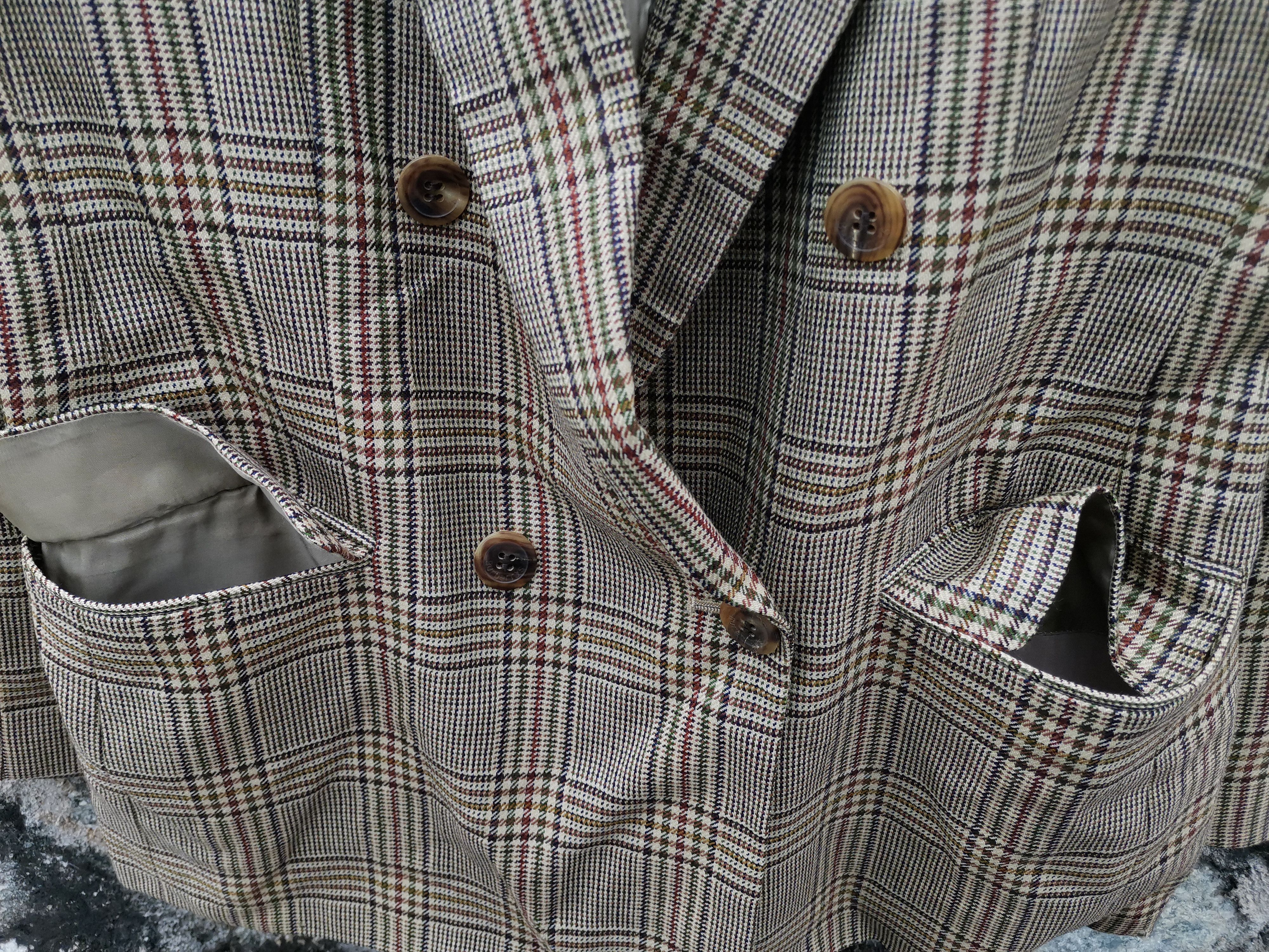 Burberry Vintage Burberrys Nova Check Single Breasted Blazer Coat Size US M / EU 48-50 / 2 - 4 Thumbnail