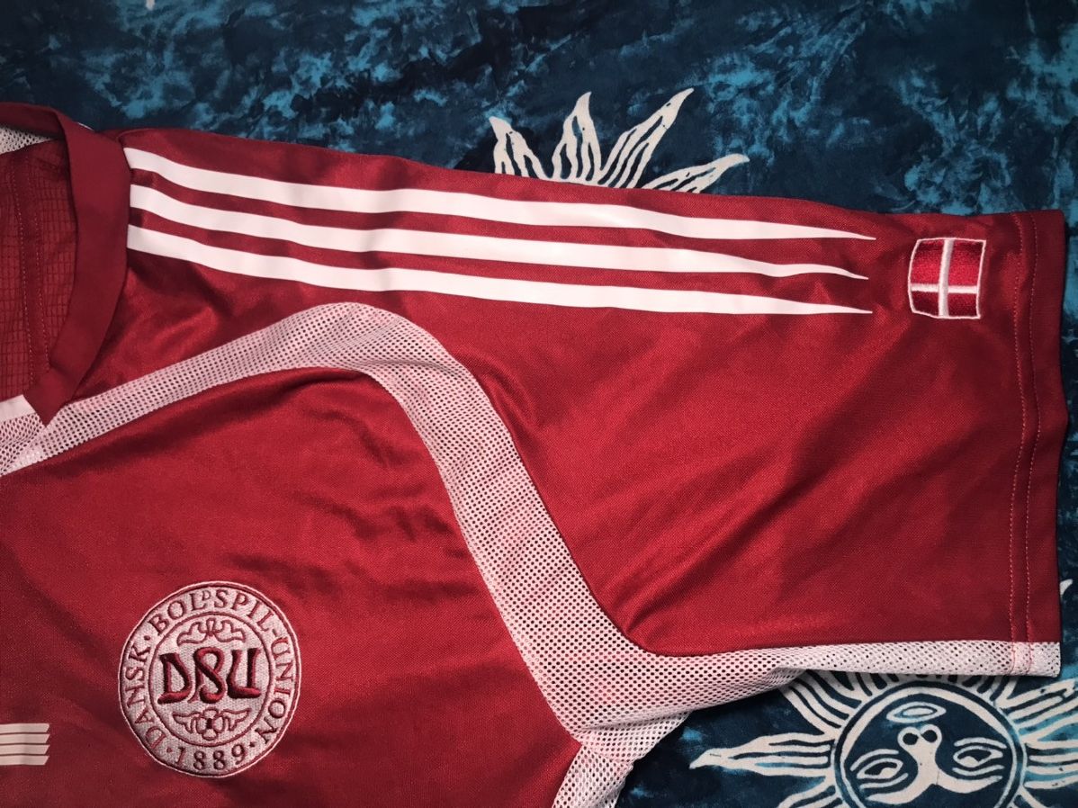 Adidas Adidas Denmark 2005 DBU Away Jersey Football Shirt Size US L / EU 52-54 / 3 - 4 Thumbnail