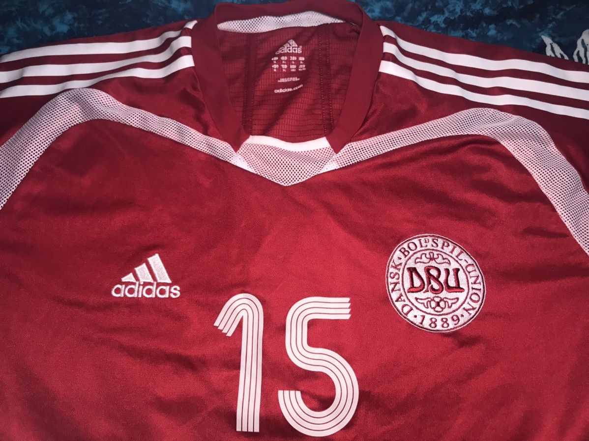 Adidas Adidas Denmark 2005 DBU Away Jersey Football Shirt Size US L / EU 52-54 / 3 - 3 Thumbnail