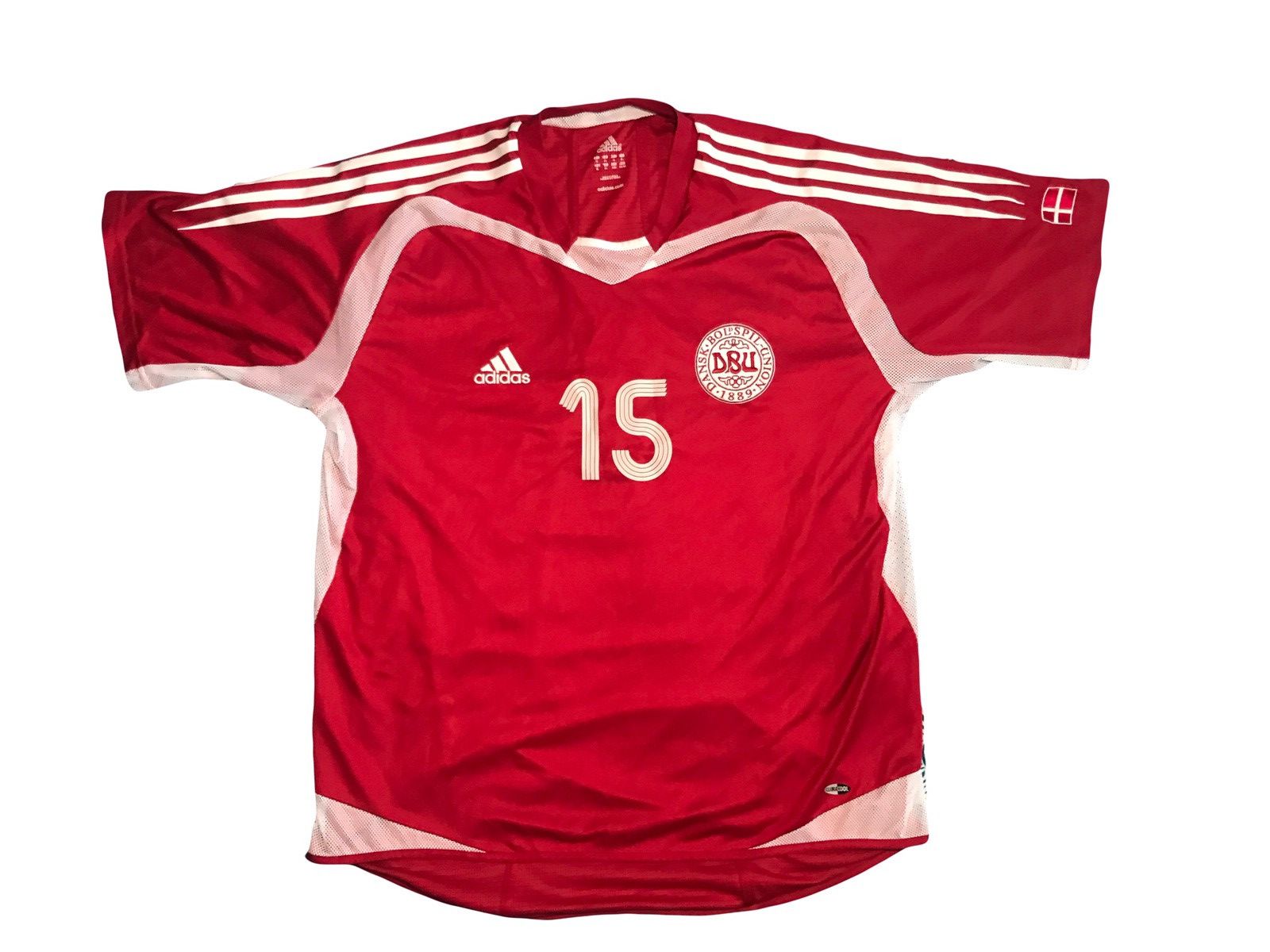 Adidas Adidas Denmark 2005 DBU Away Jersey Football Shirt Size US L / EU 52-54 / 3 - 1 Thumbnail