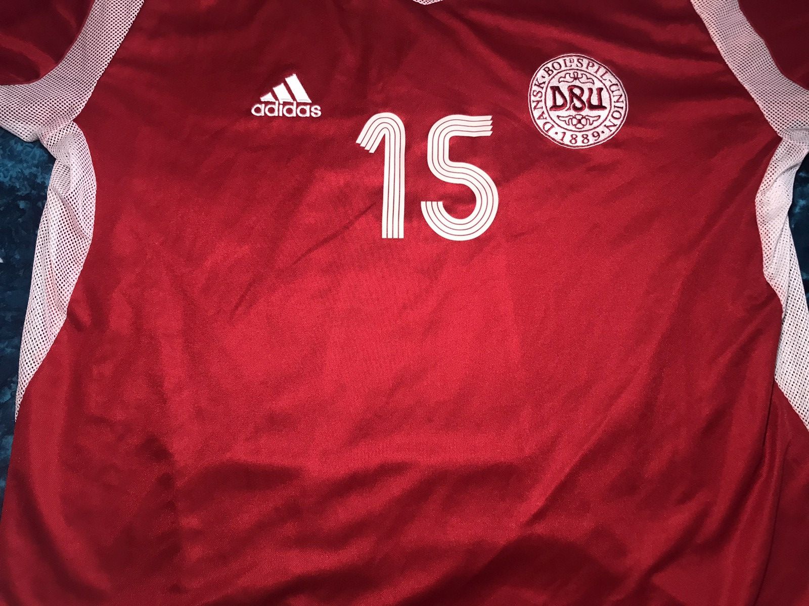 Adidas Adidas Denmark 2005 DBU Away Jersey Football Shirt Size US L / EU 52-54 / 3 - 7 Thumbnail