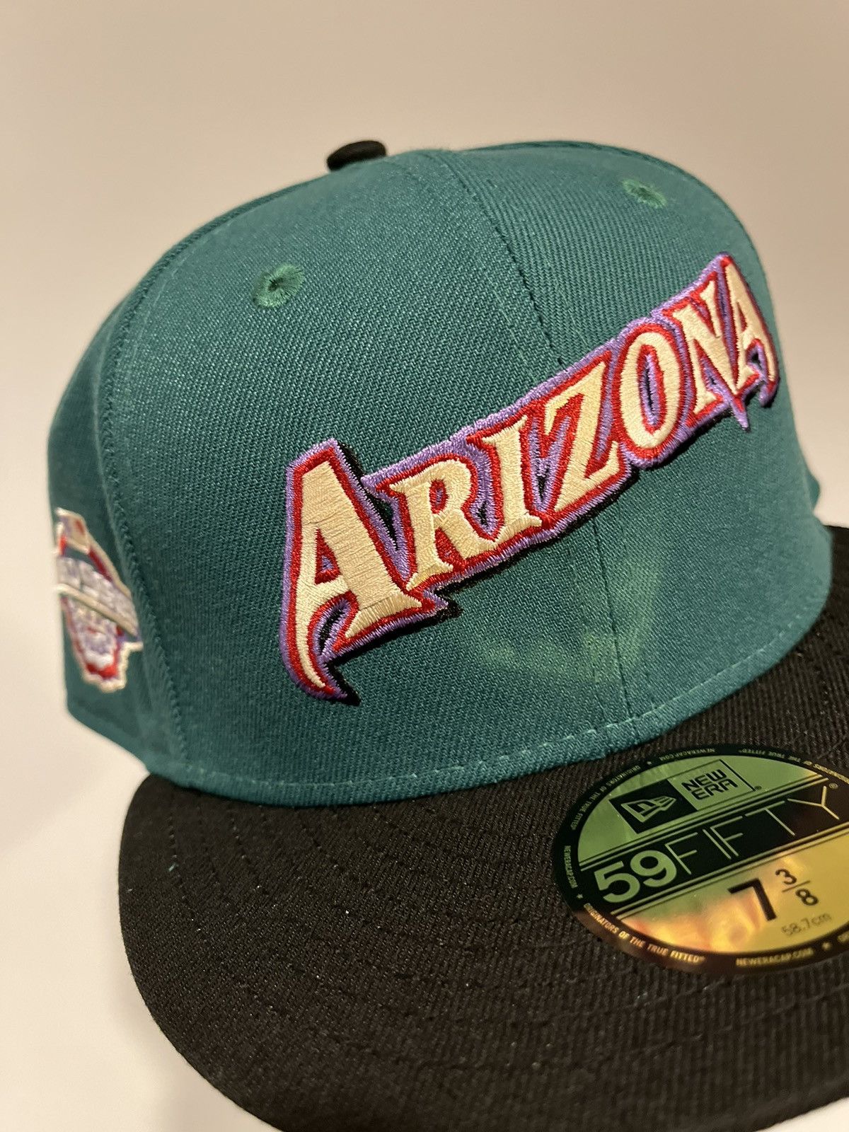 Hat Club × MLB × New Era Hatclub Exclusive Arizona Diamondbacks Script Crosscheck 3/8 Size ONE SIZE - 2 Thumbnail