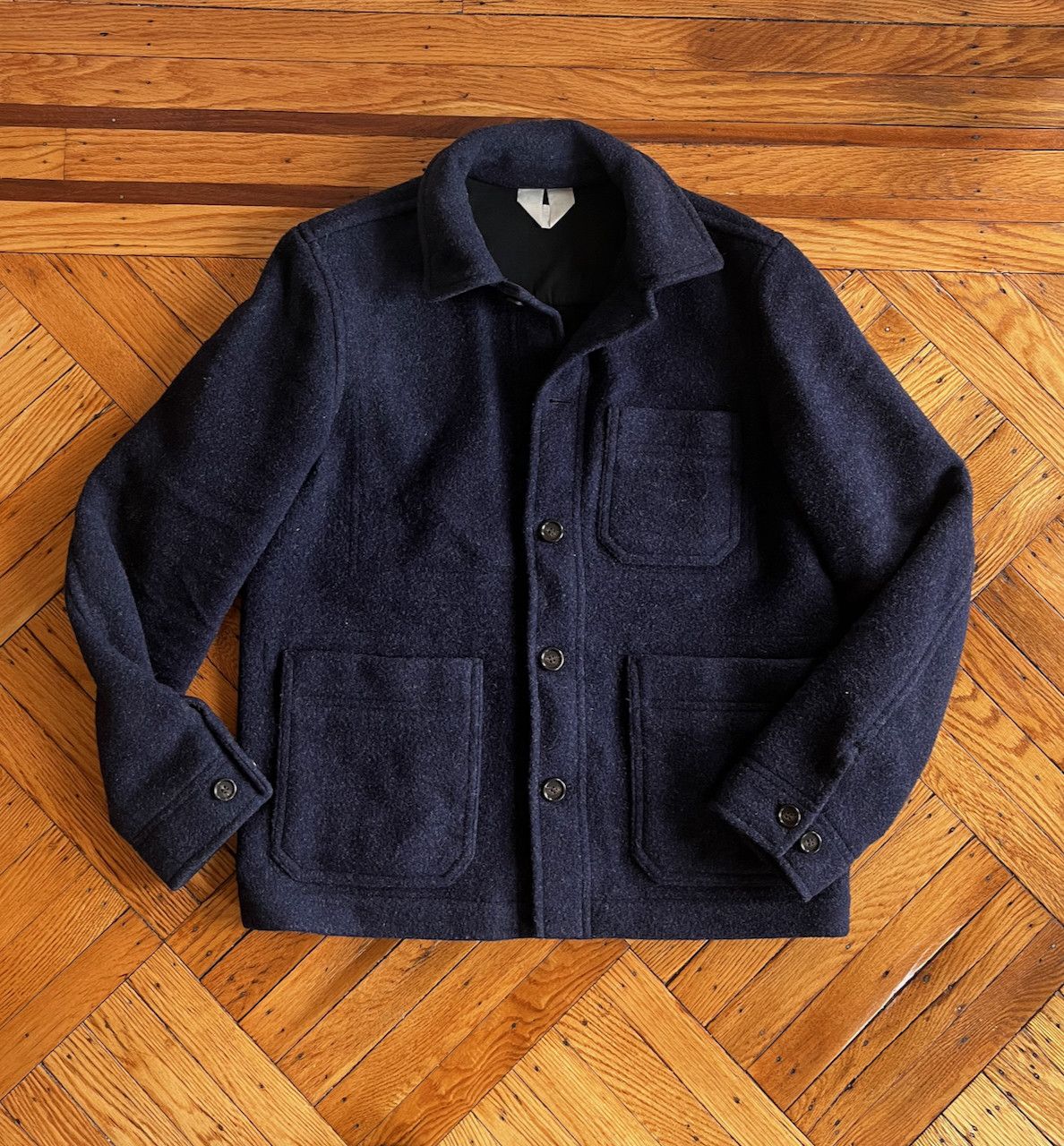 Arket [24hr] Arket Wool Midnight Blue Chore Jacket | Grailed