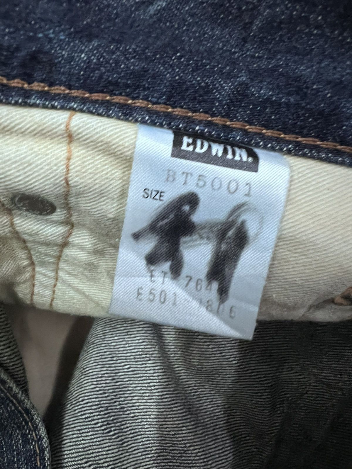 Japanese Brand FLARED💥EDWIN 503 BLUE TRIP DISTRESSED DENIM PANT Size US 30 / EU 46 - 9 Thumbnail