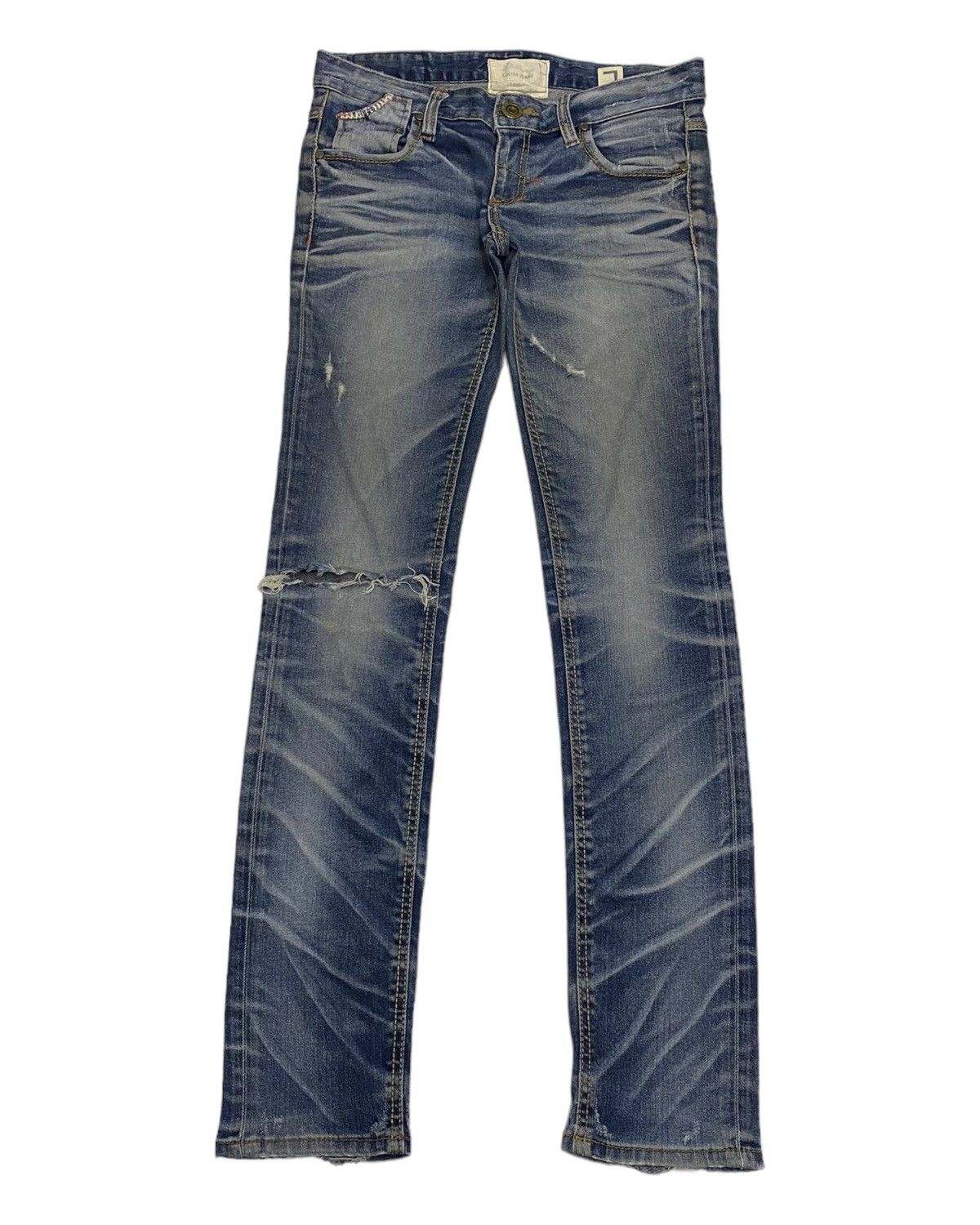 Hysteric Glamour LOLITA DISTRESSED PUNK SKINNY JEANS Size 32" / US 10 / IT 46 - 2 Thumbnail