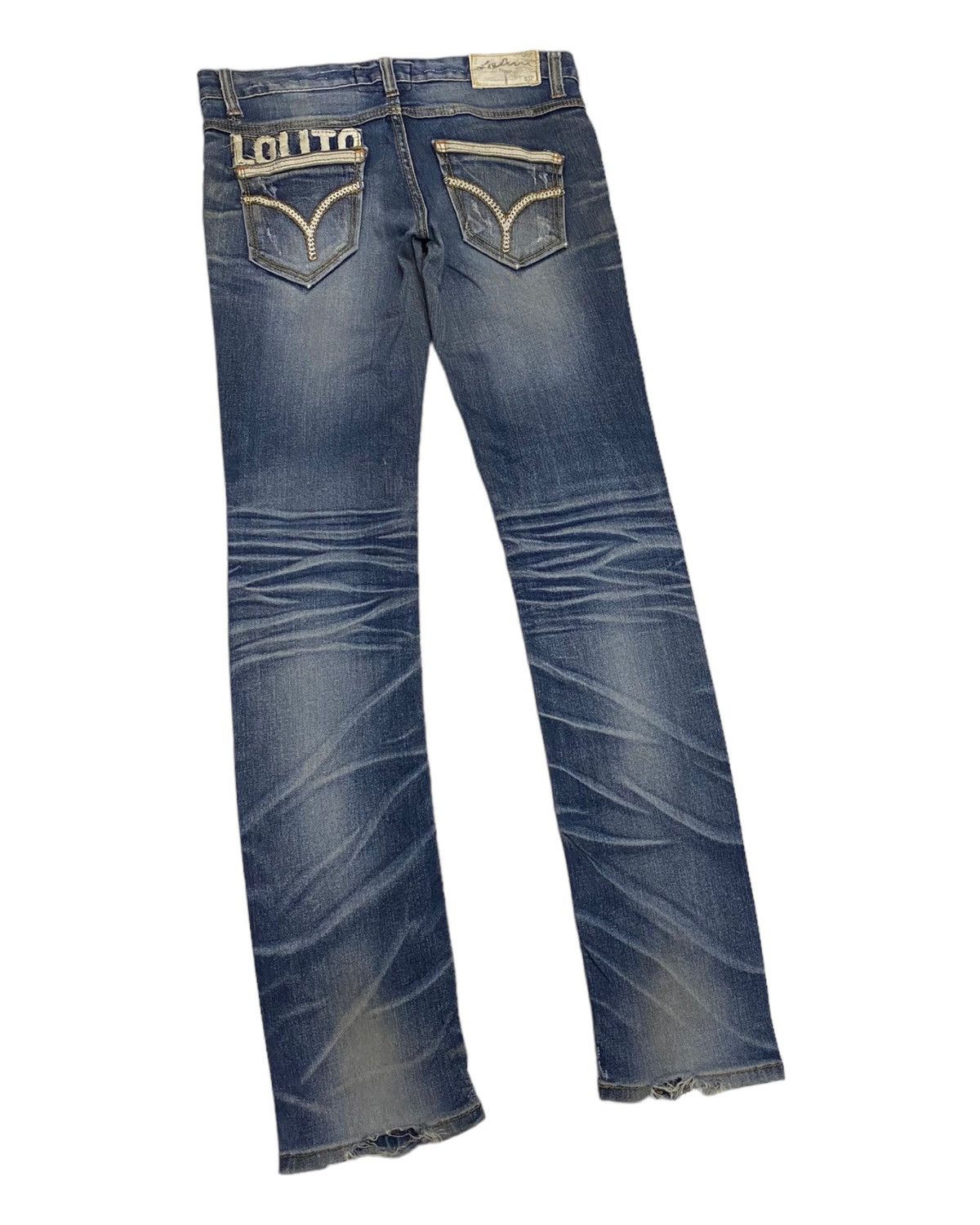 Hysteric Glamour LOLITA DISTRESSED PUNK SKINNY JEANS Size 32" / US 10 / IT 46 - 6 Thumbnail