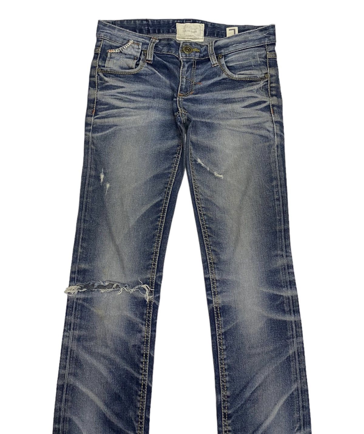 Hysteric Glamour LOLITA DISTRESSED PUNK SKINNY JEANS Size 32" / US 10 / IT 46 - 4 Thumbnail