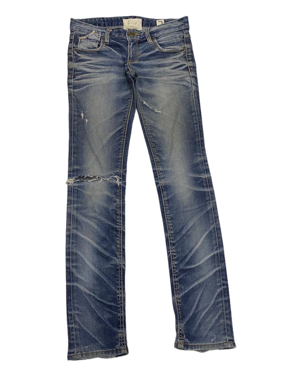 Hysteric Glamour LOLITA DISTRESSED PUNK SKINNY JEANS Size 32" / US 10 / IT 46 - 7 Thumbnail