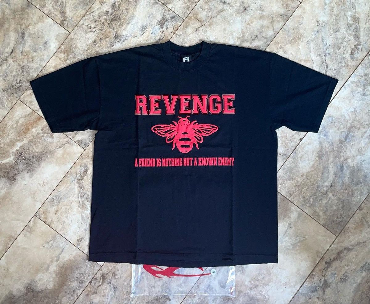 image of 999 Club x Revenge Juice Wrld Friend Tee Black Size Xxl, Men's