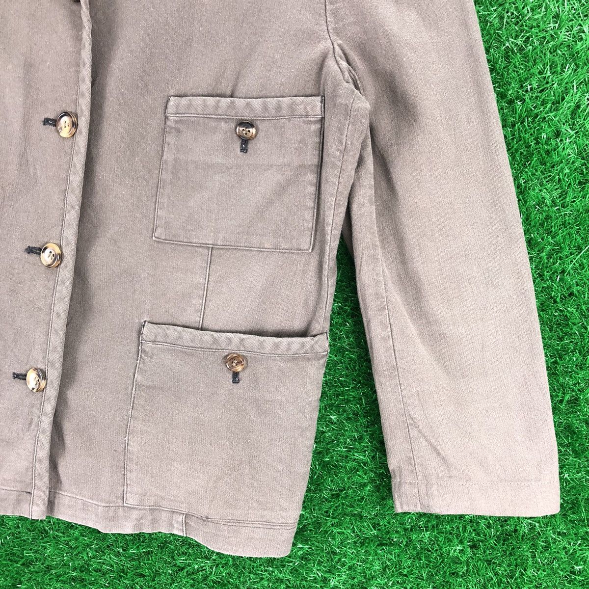 Issey Miyake Vintage Mademoiselle Non Non Chore Jacket Workwear Style Size US S / EU 44-46 / 1 - 3 Thumbnail
