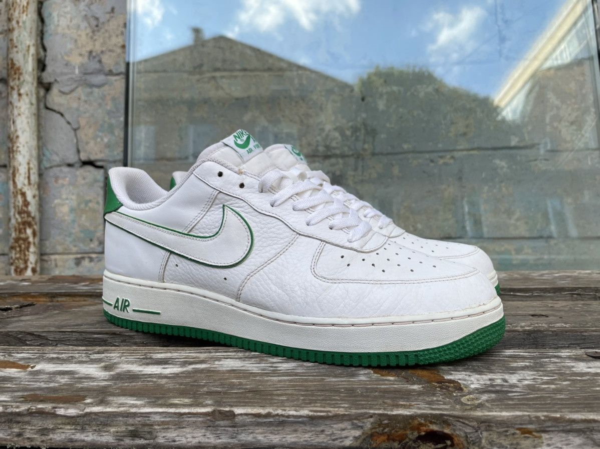 Nike Air Force Retro Low White/Green Leather Sneakers