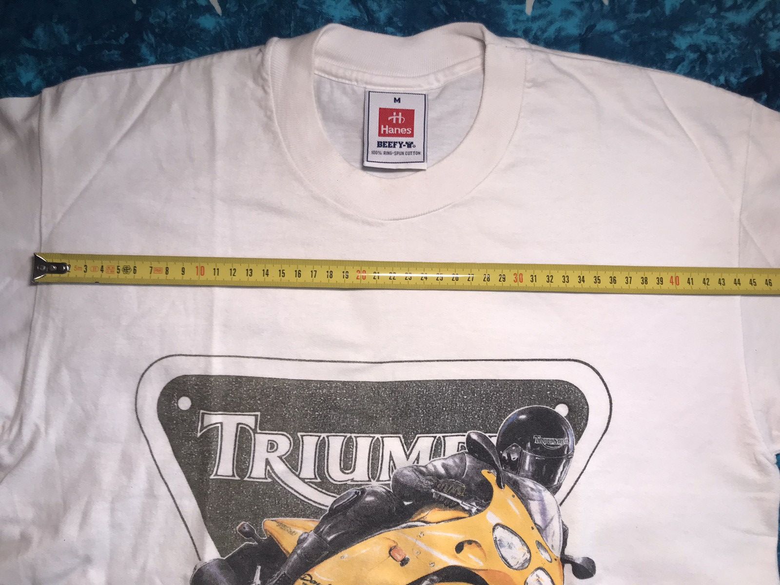 Daytona Vintage Hanes TRIUMPH Daytona MOTORCYCLES Streetwear shirt Size US M / EU 48-50 / 2 - 14 Thumbnail