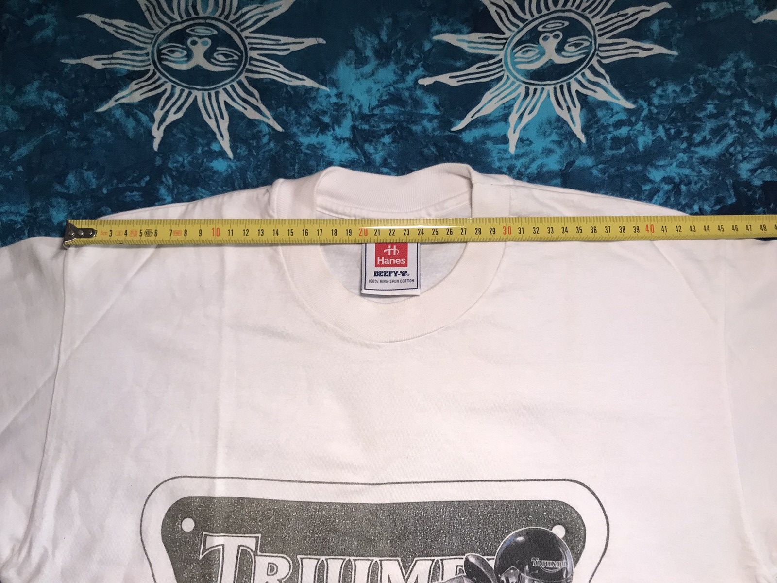 Daytona Vintage Hanes TRIUMPH Daytona MOTORCYCLES Streetwear shirt Size US M / EU 48-50 / 2 - 13 Thumbnail