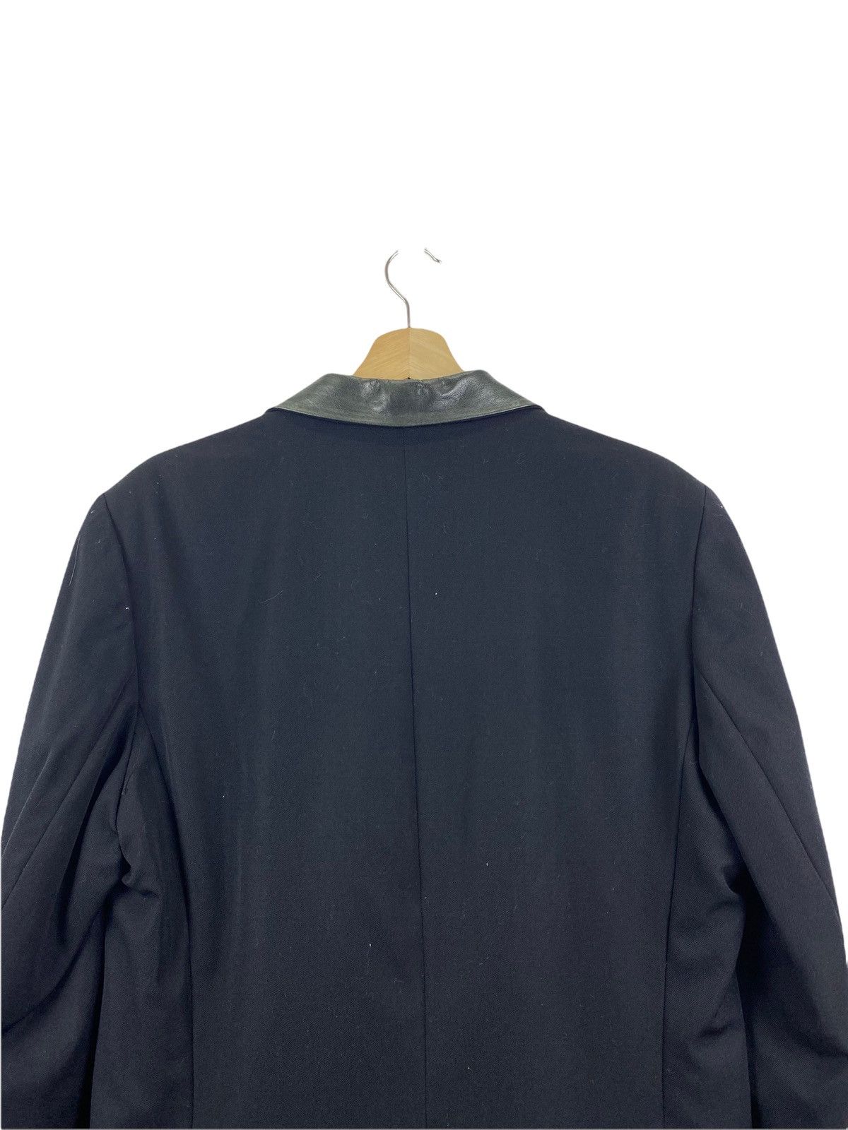agnes b. Issey miyake x Agnes B. Leather collar jacket Size US M / EU 48-50 / 2 - 7 Thumbnail