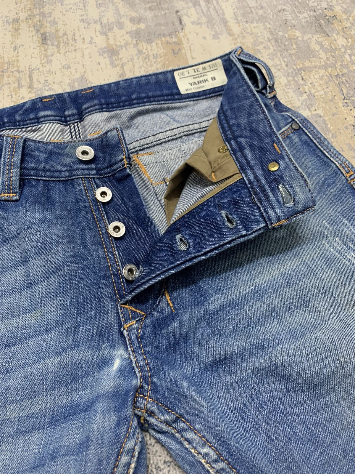 If Six Was Nine Diesel Industry Streetwear Straight Leg Denim Jeans 31x30 Size US 31 - 9 Thumbnail