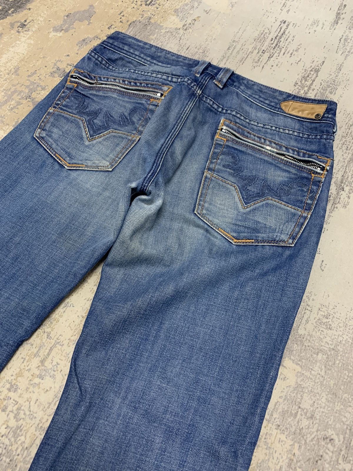 If Six Was Nine Diesel Industry Streetwear Straight Leg Denim Jeans 31x30 Size US 31 - 13 Thumbnail