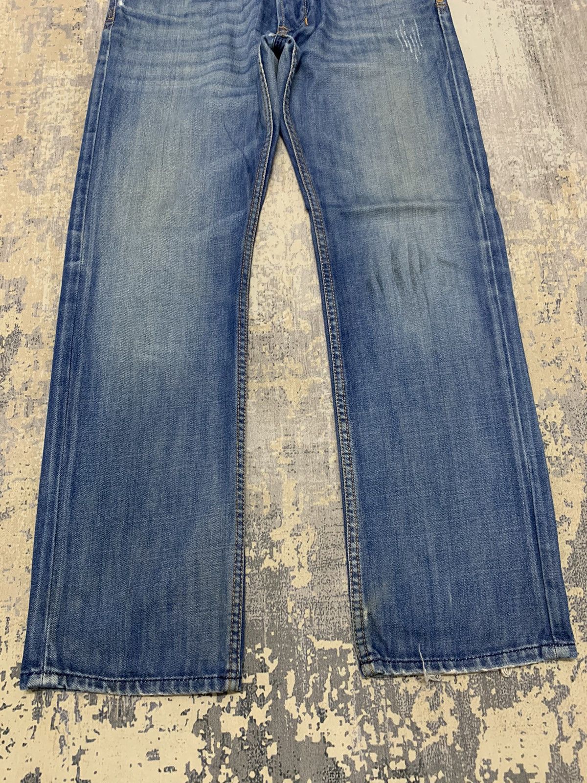If Six Was Nine Diesel Industry Streetwear Straight Leg Denim Jeans 31x30 Size US 31 - 4 Thumbnail