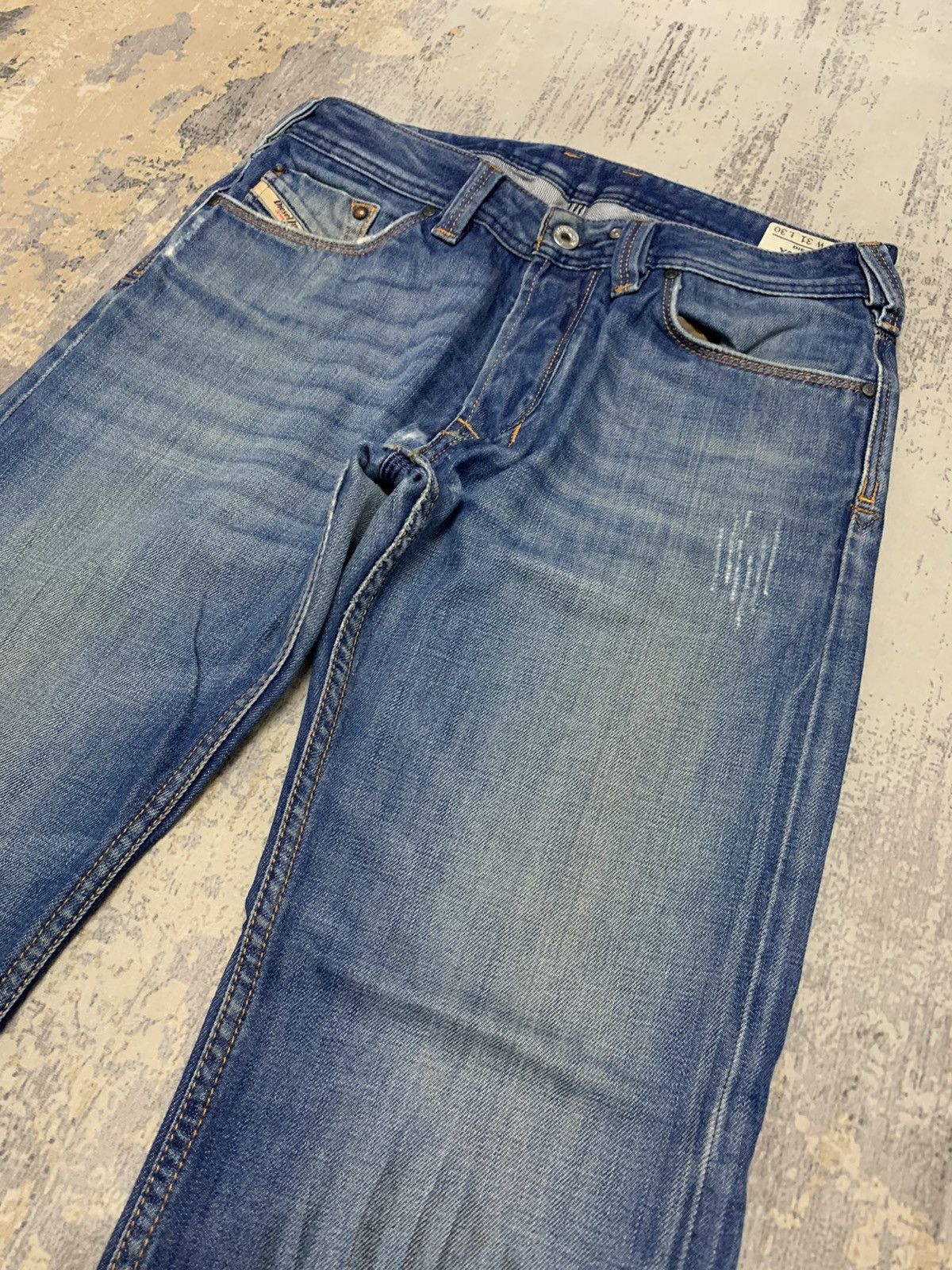 If Six Was Nine Diesel Industry Streetwear Straight Leg Denim Jeans 31x30 Size US 31 - 3 Thumbnail