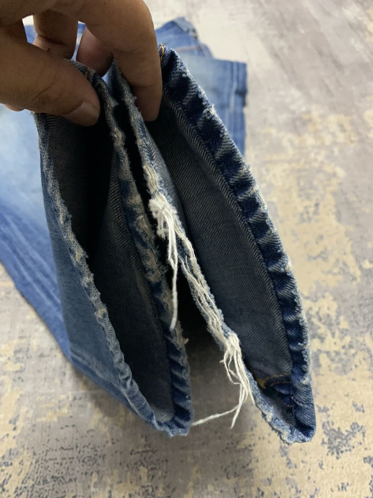 If Six Was Nine Diesel Industry Streetwear Straight Leg Denim Jeans 31x30 Size US 31 - 6 Thumbnail