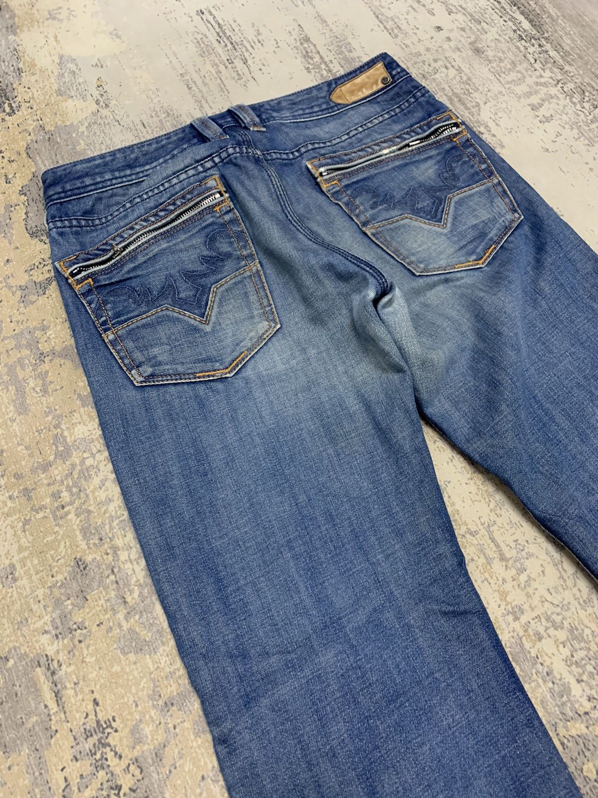 If Six Was Nine Diesel Industry Streetwear Straight Leg Denim Jeans 31x30 Size US 31 - 12 Thumbnail
