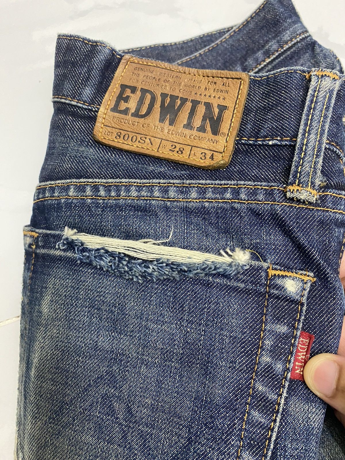 Hysteric Glamour × If Six Was Nine FLARE🔥EDWIN 800SX DISTRESSED DENIM DESTROY JEANS Size US 28 / EU 44 - 9 Thumbnail