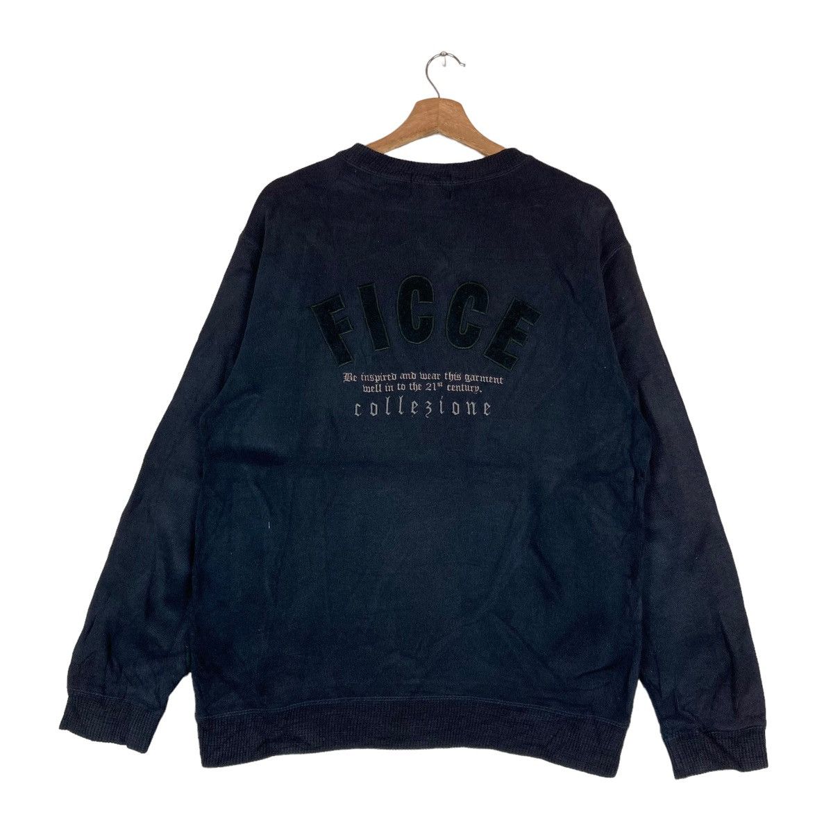 Vintage Vintage Ficce Collezione Spell Out Pullover Jumper Size US L / EU 52-54 / 3 - 1 Thumbnail
