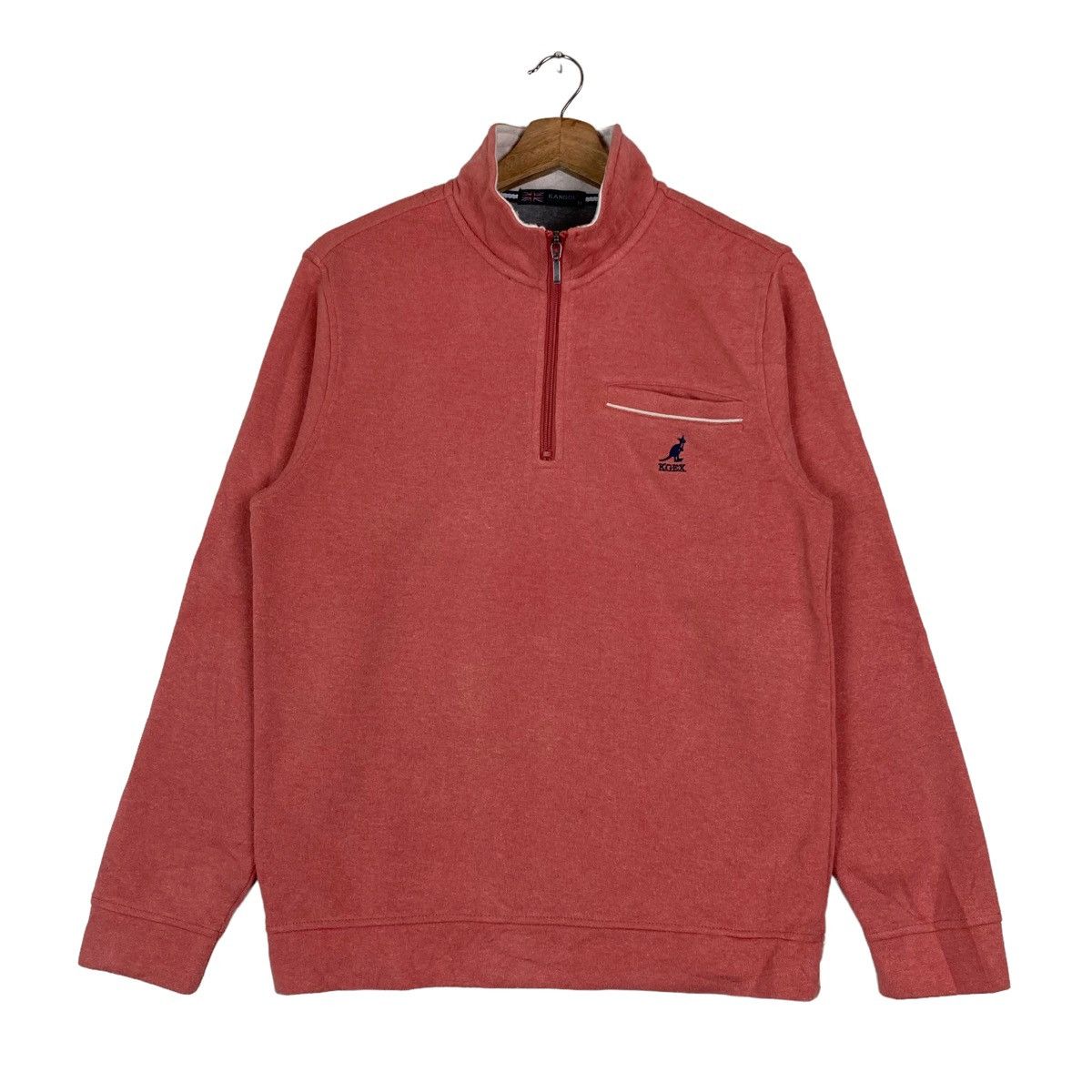 Kangol Vintage Kangol Extra Comfort Quarter Zip Pullover Jumper Size US M / EU 48-50 / 2 - 1 Thumbnail
