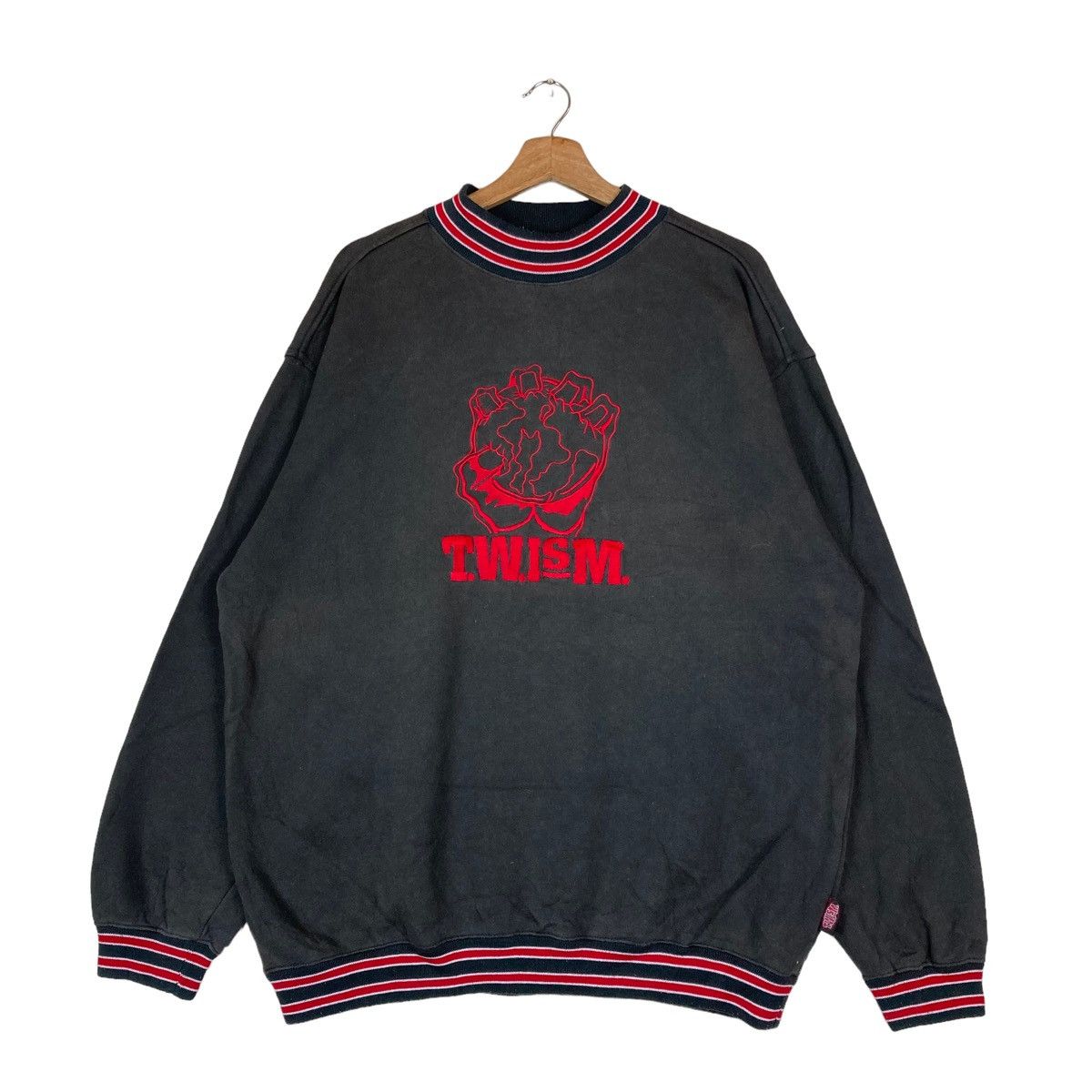 Vintage Vintage T.W.I.S.M. Spell Out Pullover Jumper Sweatshirt Size US L / EU 52-54 / 3 - 1 Thumbnail