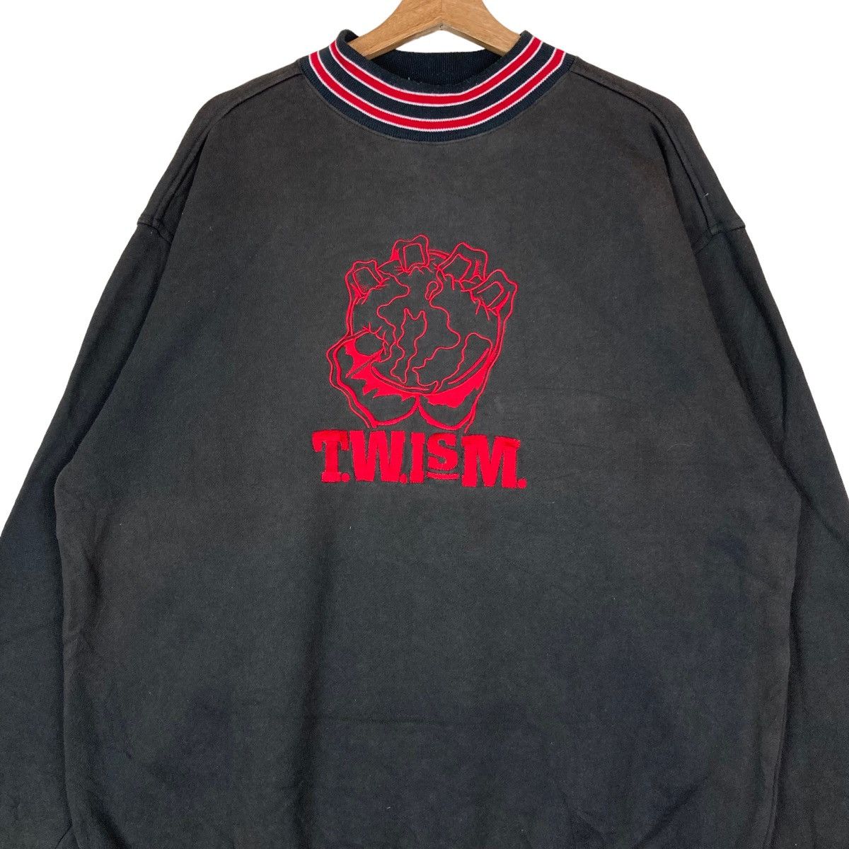 Vintage Vintage T.W.I.S.M. Spell Out Pullover Jumper Sweatshirt Size US L / EU 52-54 / 3 - 2 Thumbnail