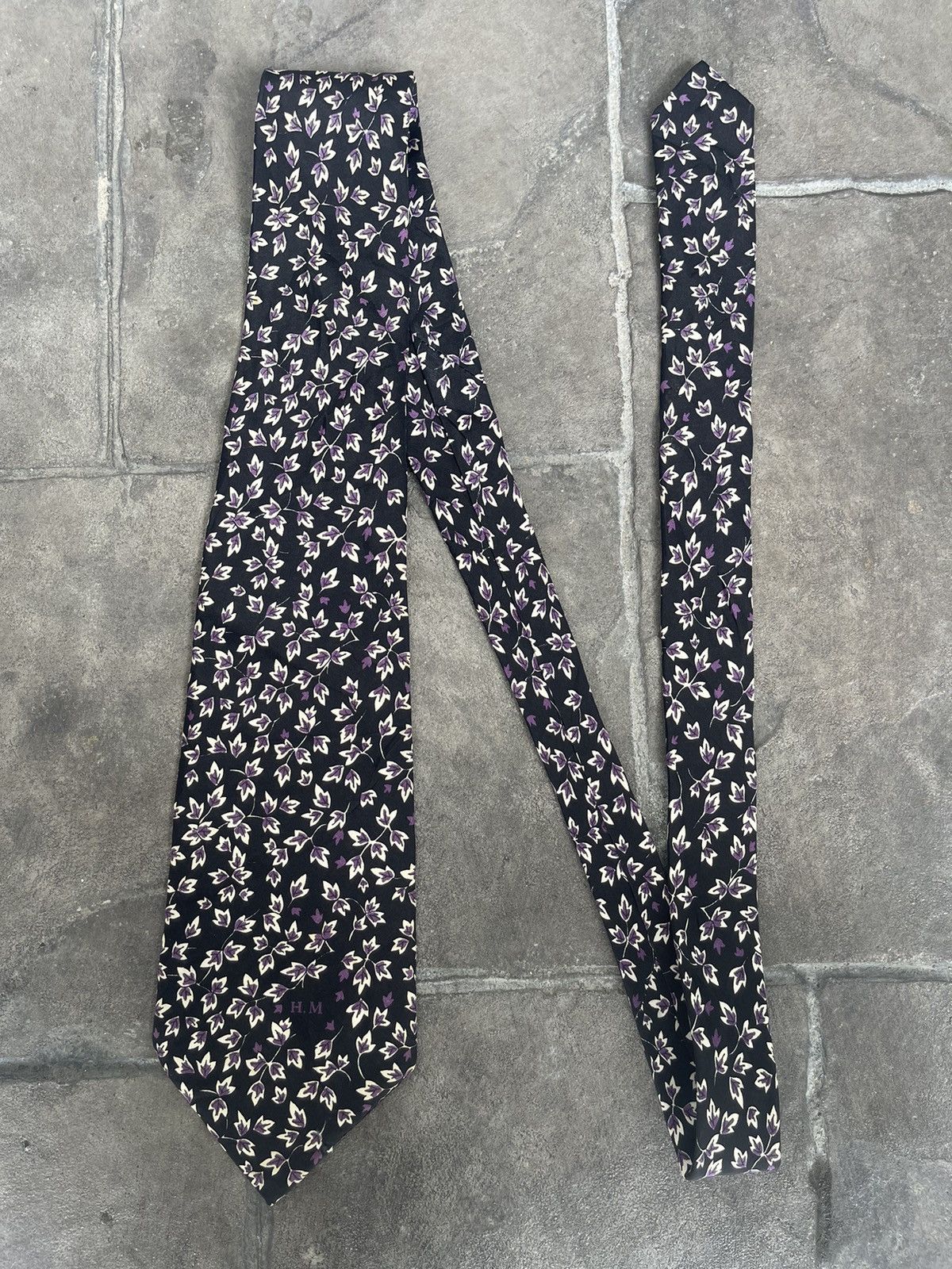 Hanae Mori JAPAN MADE Hanae Mori Floral Motive Silk Necktie Lots Of 3 Size ONE SIZE - 5 Thumbnail