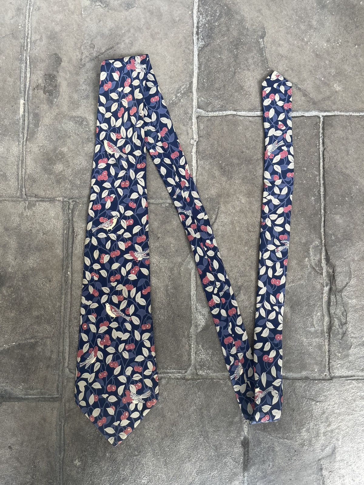 Hanae Mori JAPAN MADE Hanae Mori Floral Motive Silk Necktie Lots Of 3 Size ONE SIZE - 3 Thumbnail