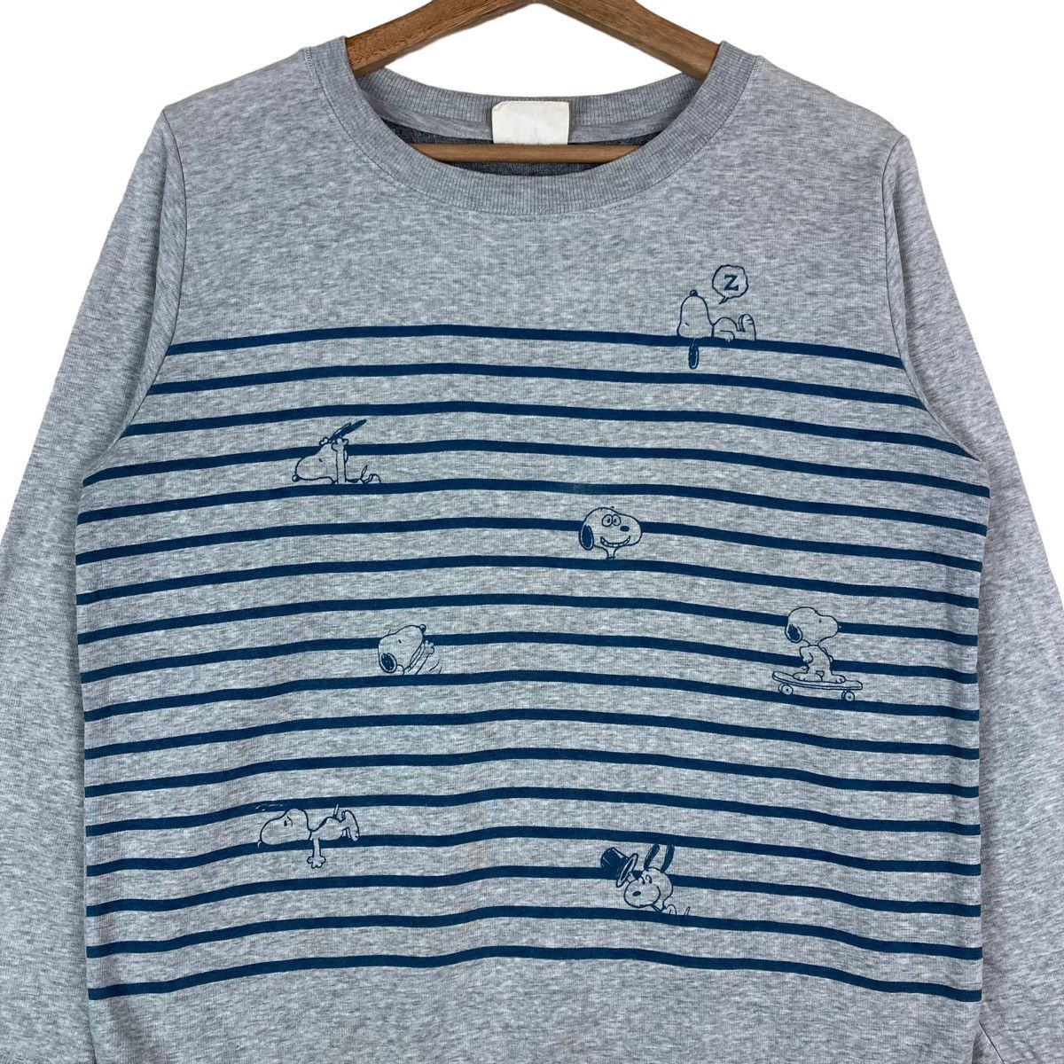 Peanuts Vintage Peanuts Stripe Pullover Jumper Sweatshirt Size US XL / EU 56 / 4 - 2 Thumbnail