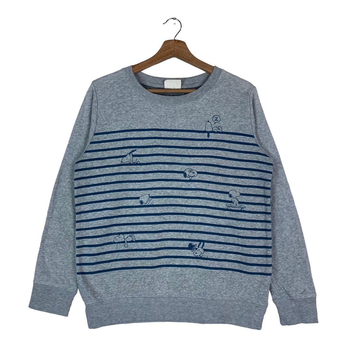 Peanuts Vintage Peanuts Stripe Pullover Jumper Sweatshirt Size US XL / EU 56 / 4 - 1 Thumbnail