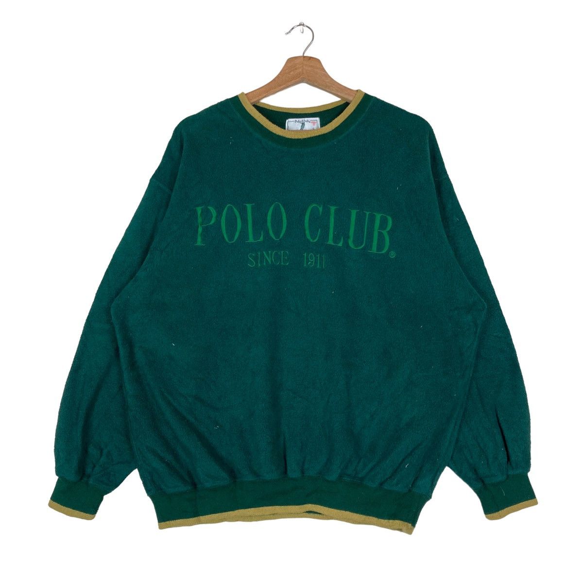 Vintage Vintage Polo Club Spell Out Pullover Jumper Sweatshirt Size US L / EU 52-54 / 3 - 1 Thumbnail