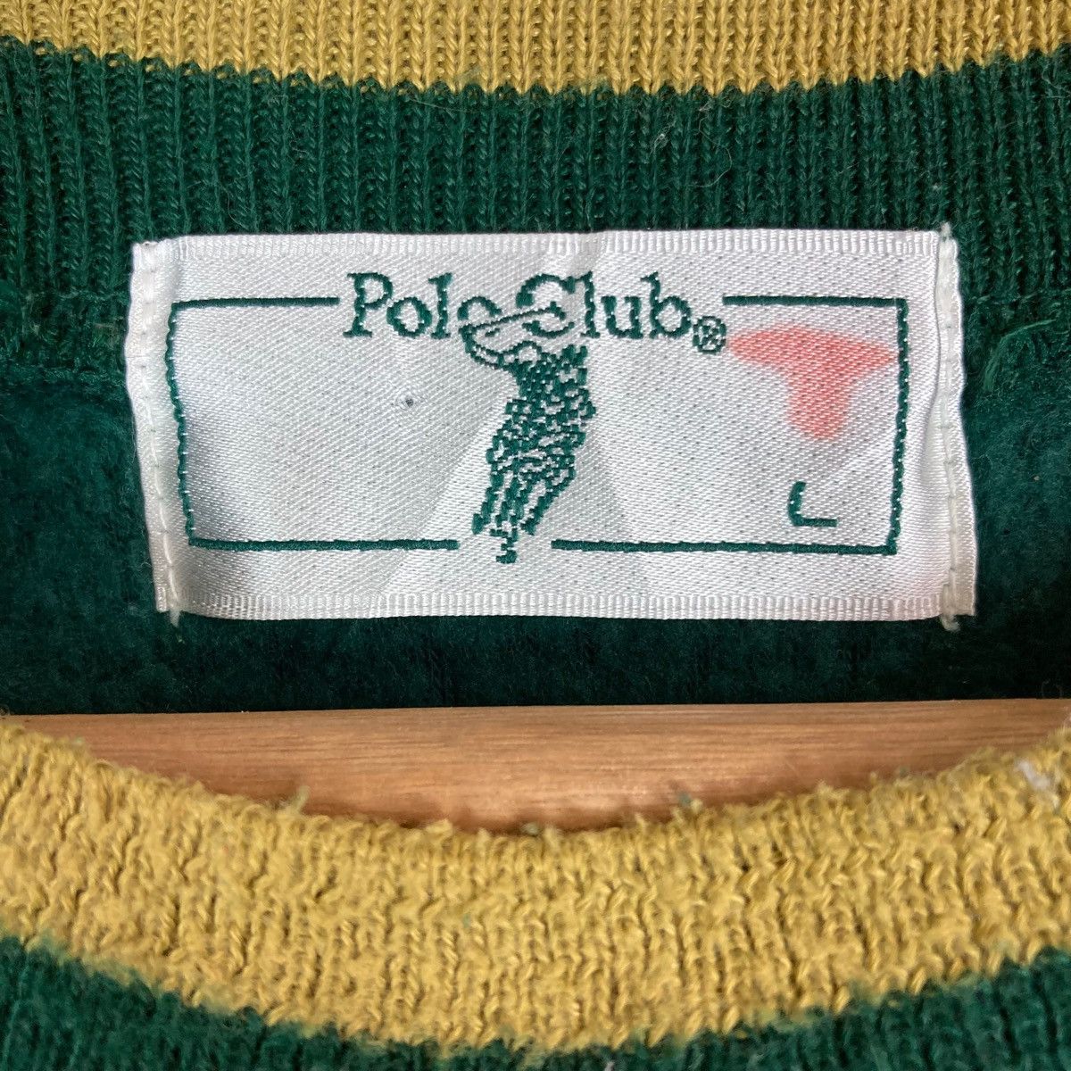 Vintage Vintage Polo Club Spell Out Pullover Jumper Sweatshirt Size US L / EU 52-54 / 3 - 6 Thumbnail