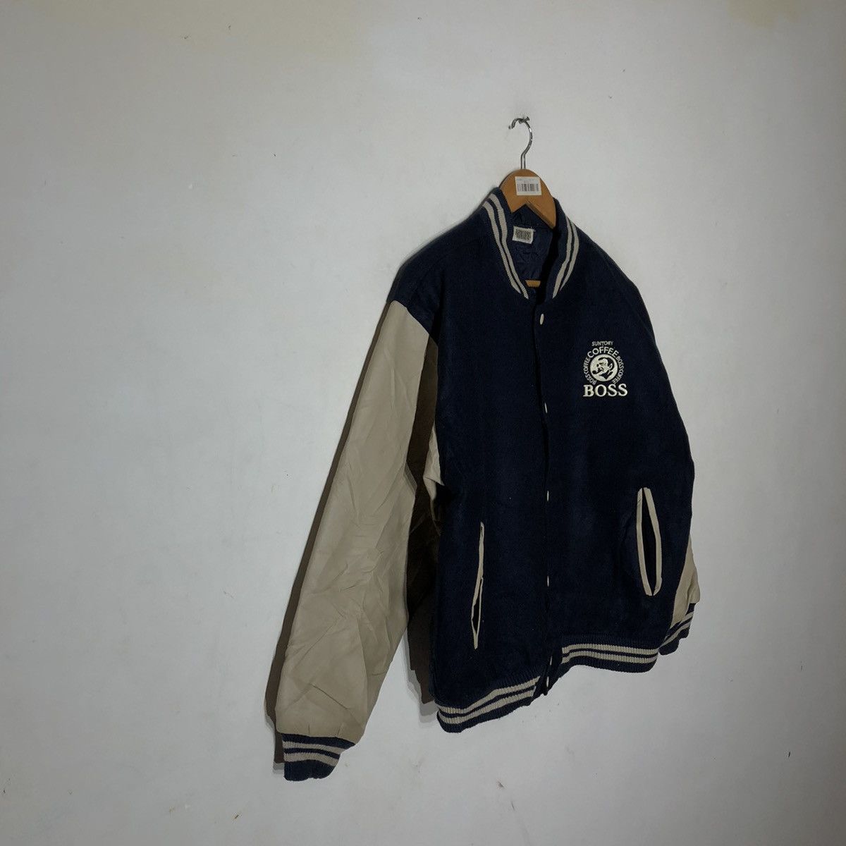 Japanese Brand Vintage Leather Varsity Suntory Coffee Boss Embroidery Logo Size US M / EU 48-50 / 2 - 3 Thumbnail