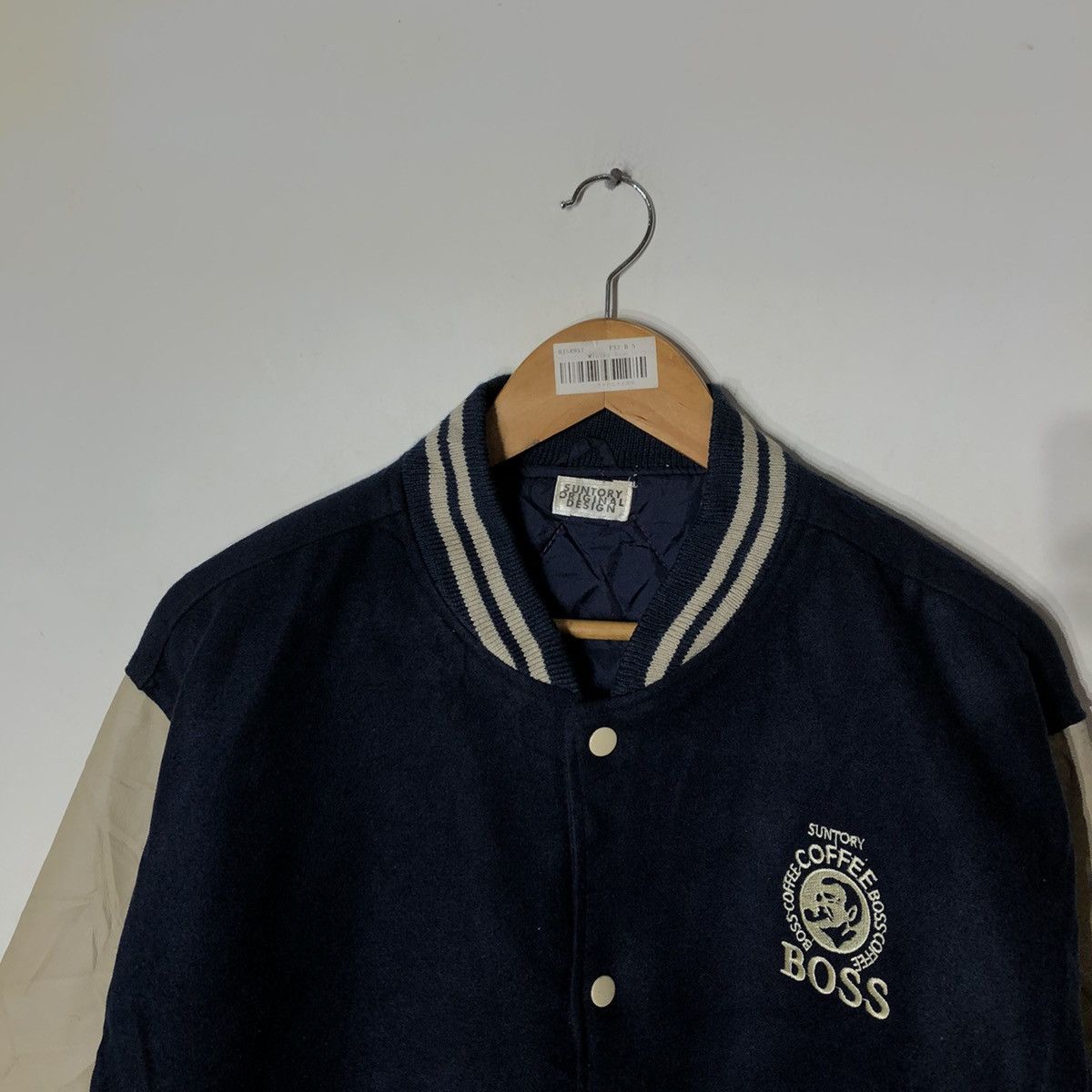 Japanese Brand Vintage Leather Varsity Suntory Coffee Boss Embroidery Logo Size US M / EU 48-50 / 2 - 4 Thumbnail