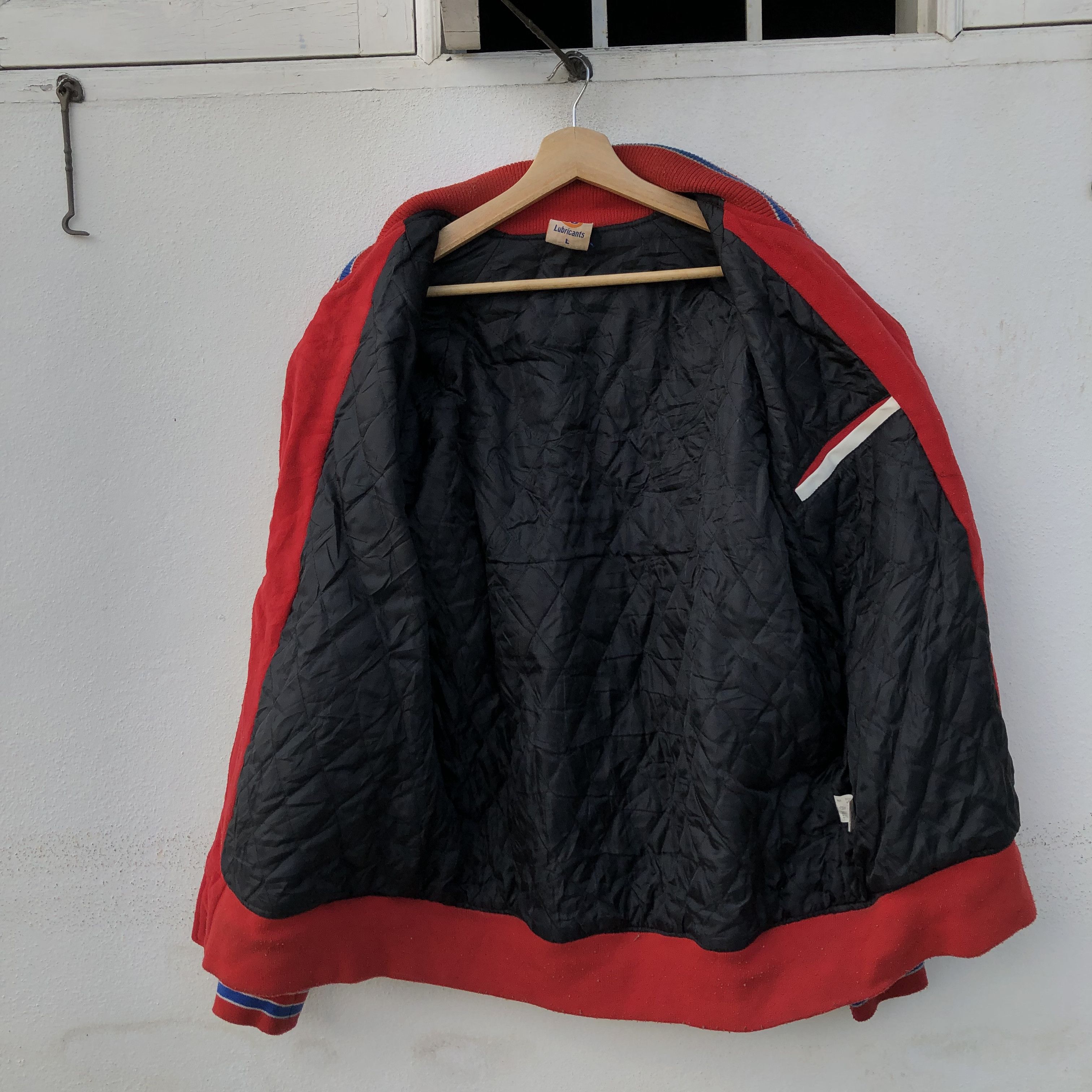 Japanese Brand VARSITY JACKET 76 LUBRICANTS EMBROIDERED BIG LOGO Size US L / EU 52-54 / 3 - 15 Thumbnail
