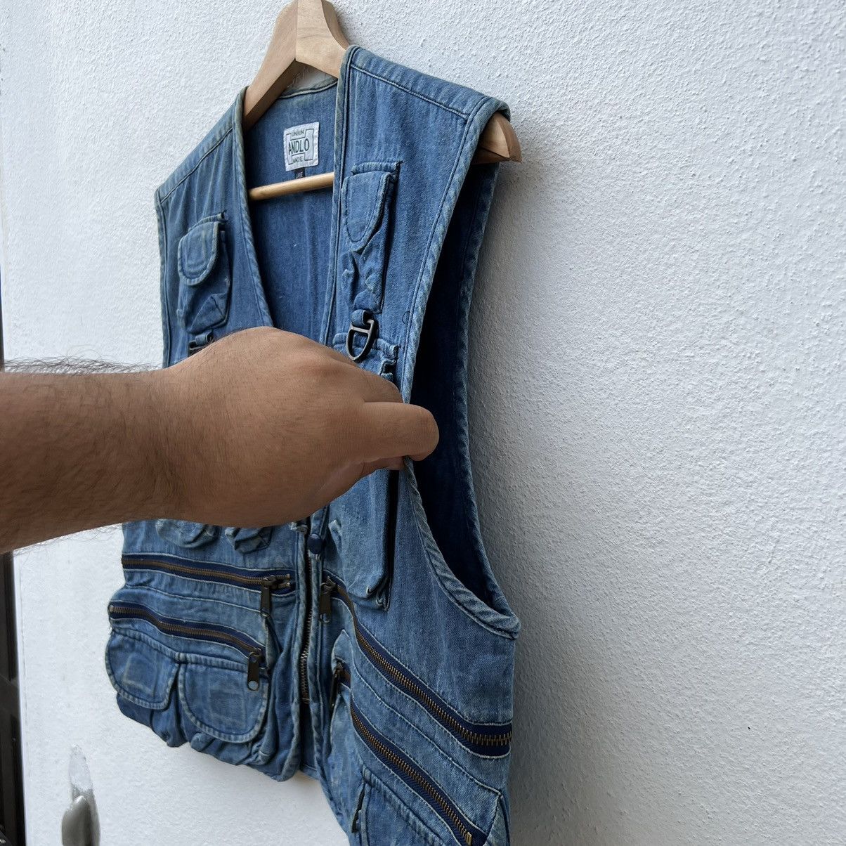 Japanese Brand VINTAGE UTILITY MULTI POCKET VEST UNION ANDLO MADE Size US L / EU 52-54 / 3 - 13 Thumbnail