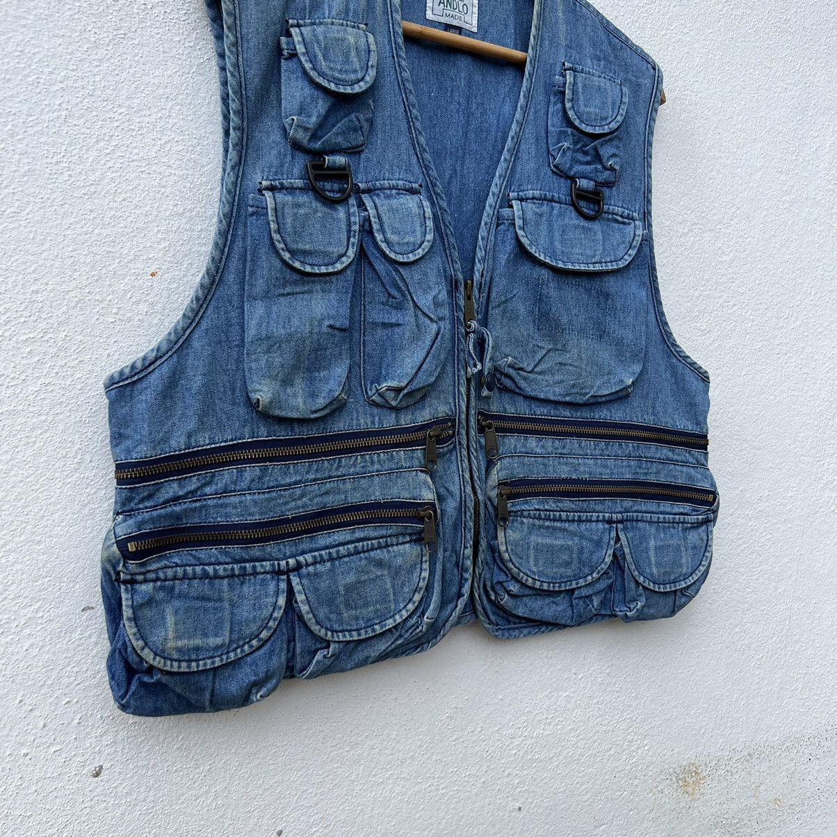 Japanese Brand VINTAGE UTILITY MULTI POCKET VEST UNION ANDLO MADE Size US L / EU 52-54 / 3 - 4 Thumbnail